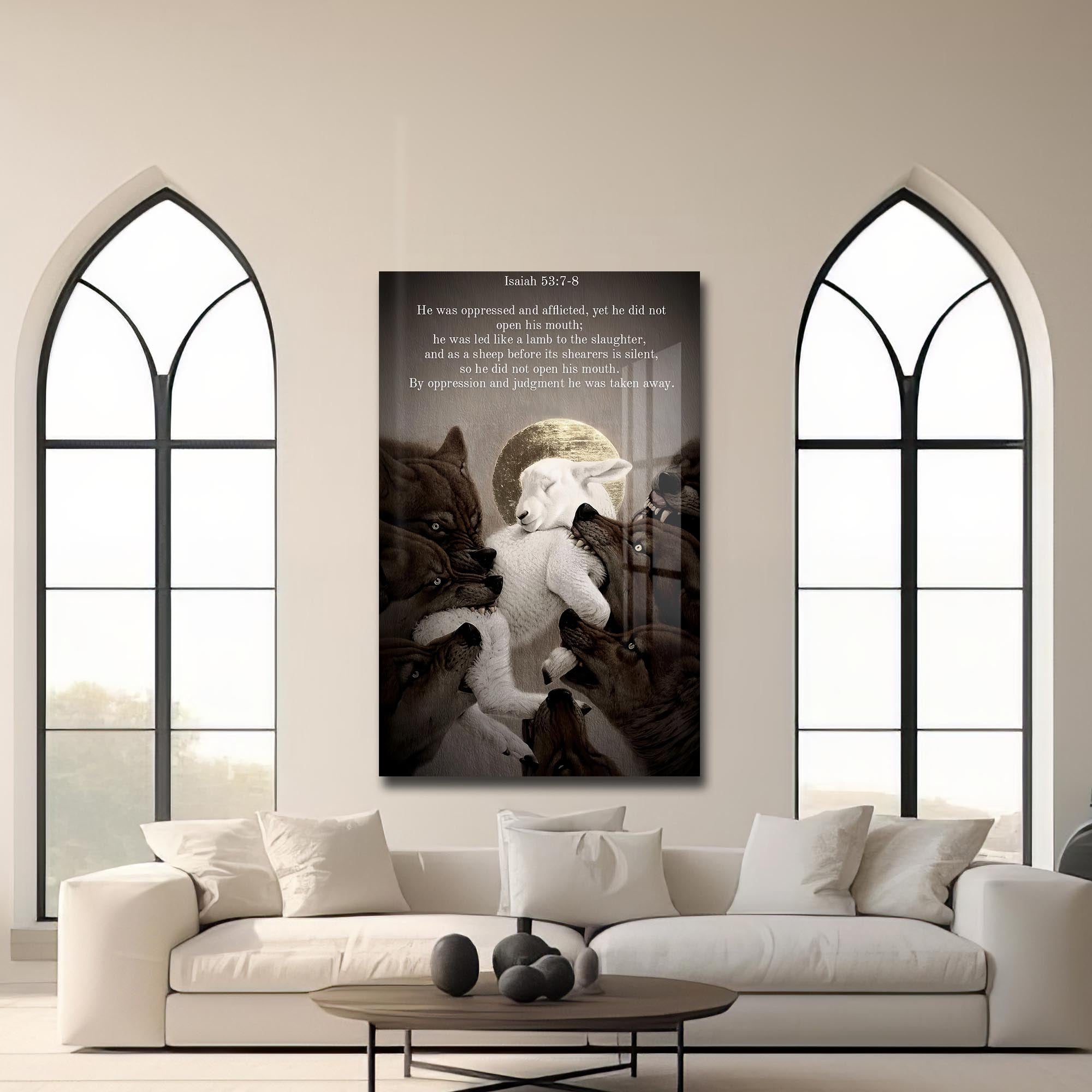 Artronauts Glass Print Silent Lamb– Christian Tempered Glass Wall Art