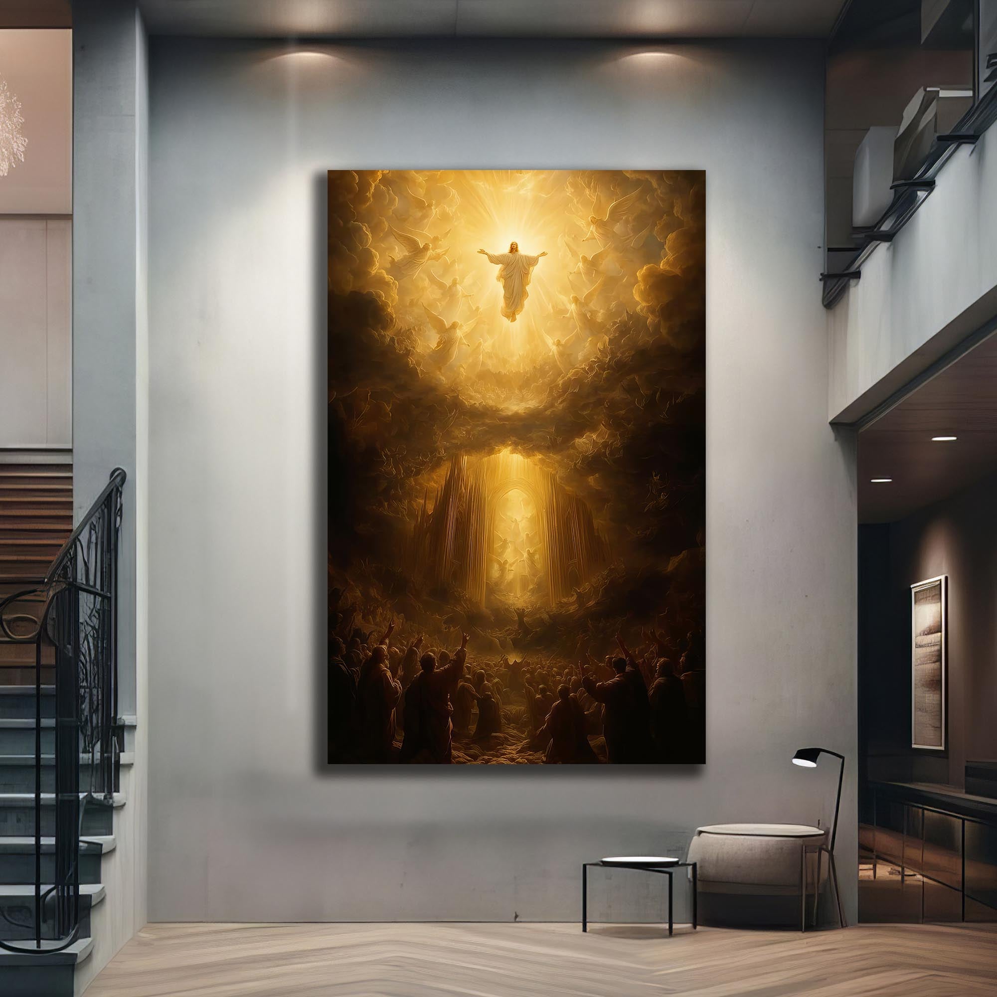 Artronauts Glass Print Ascension of Light– Christian Tempered Glass Wall Art