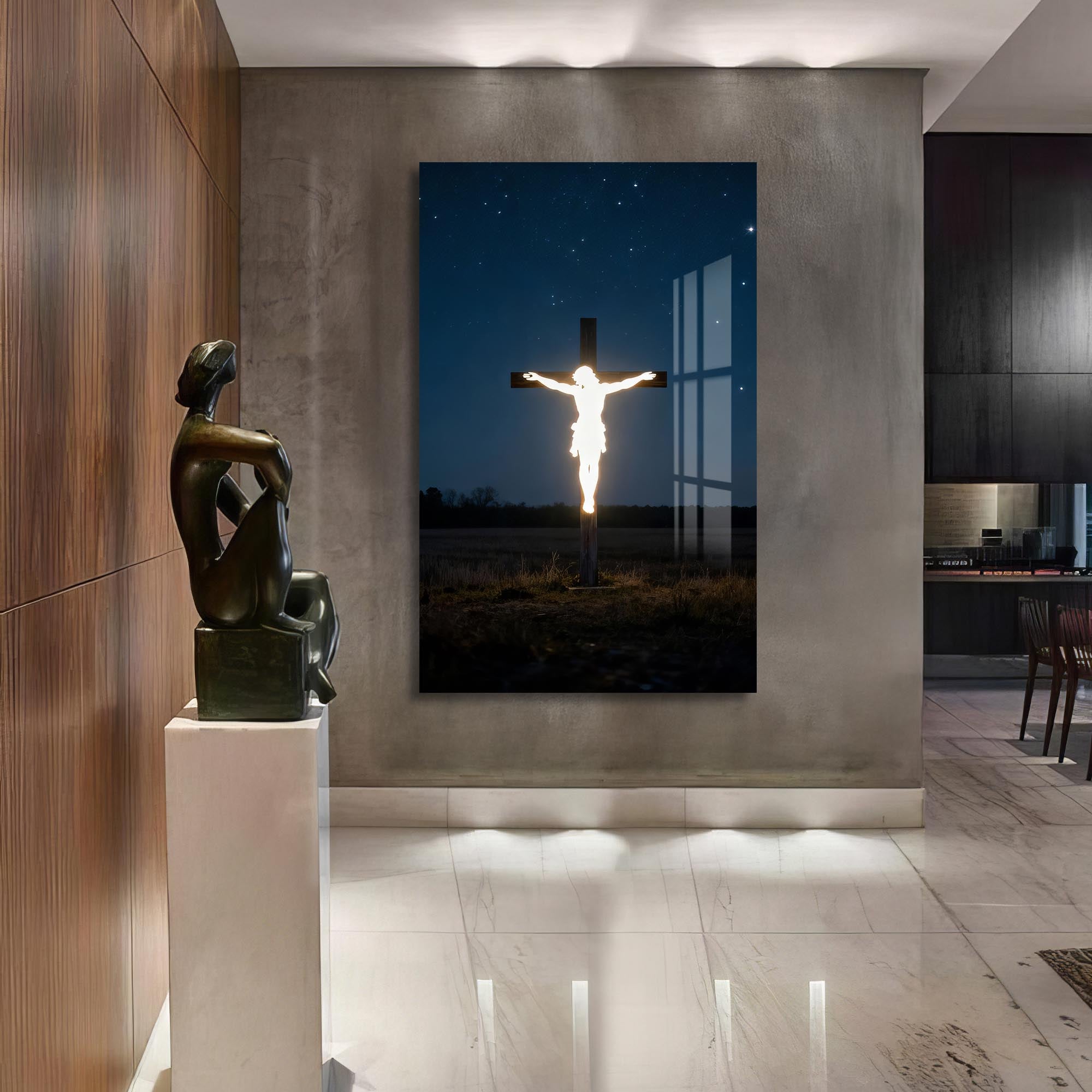Eternal Sacrifice– Christian Tempered Glass Wall Art
