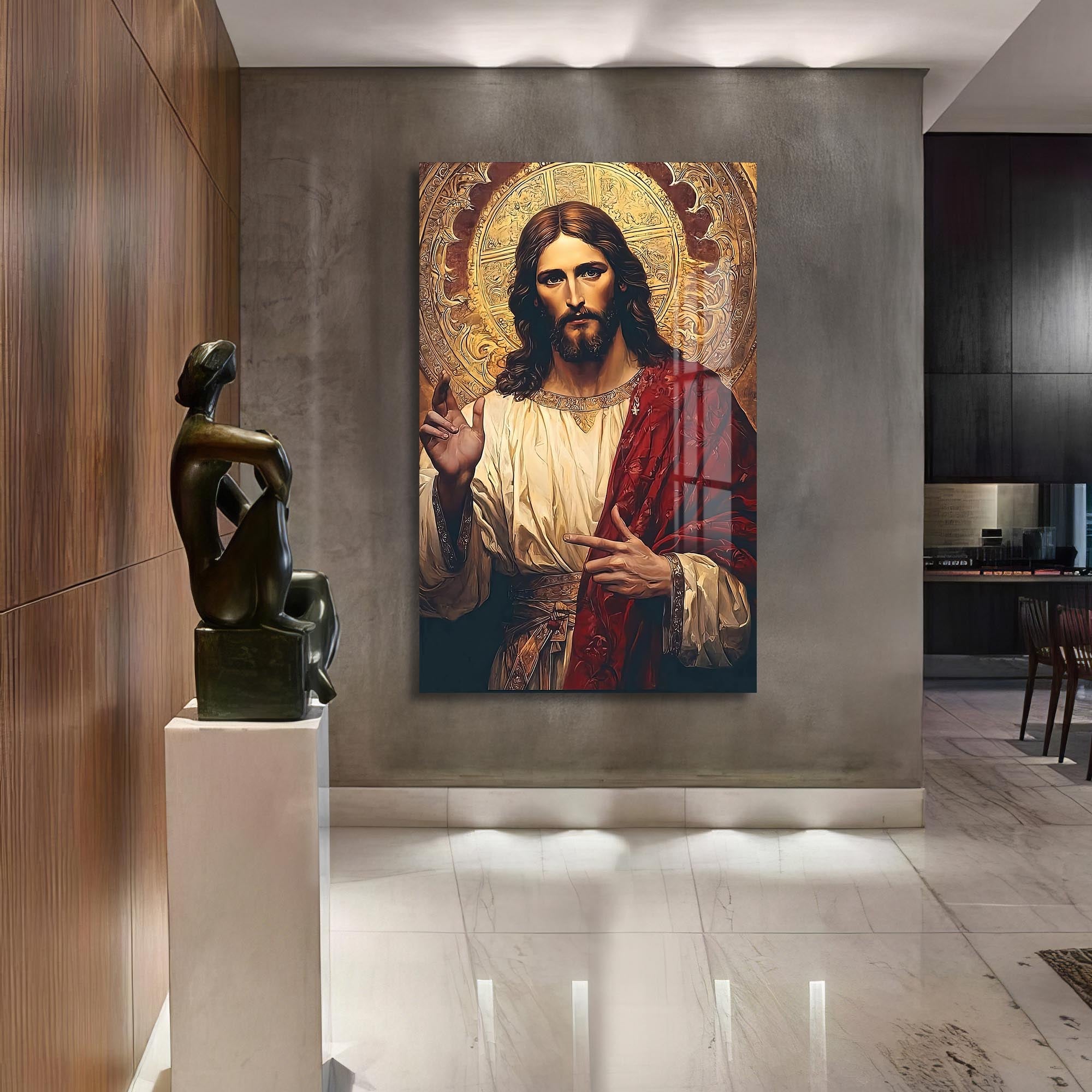 Artronauts Glass Print Golgotha at Dusk– Christian Tempered Glass Wall Art