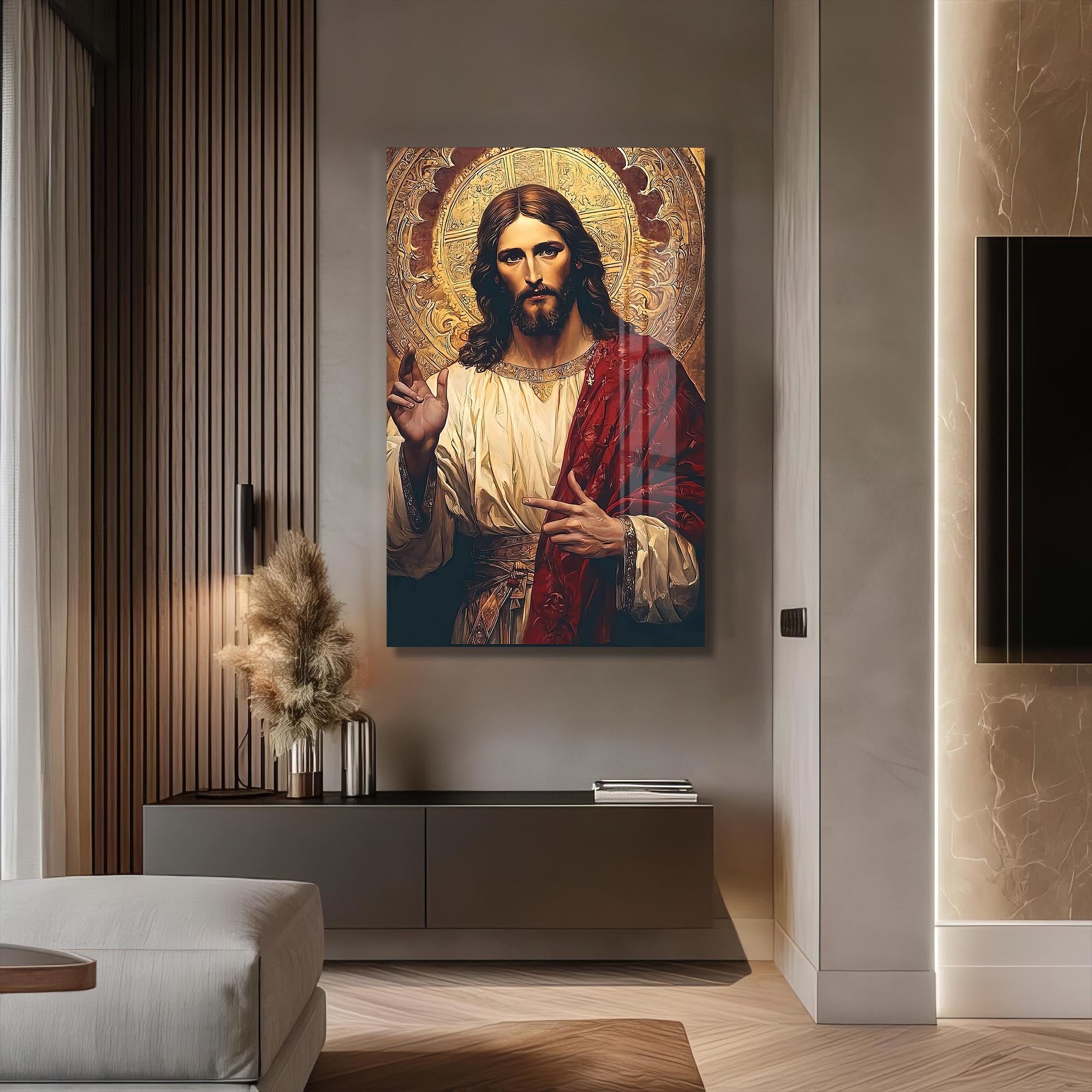 Artronauts Glass Print Golgotha at Dusk– Christian Tempered Glass Wall Art