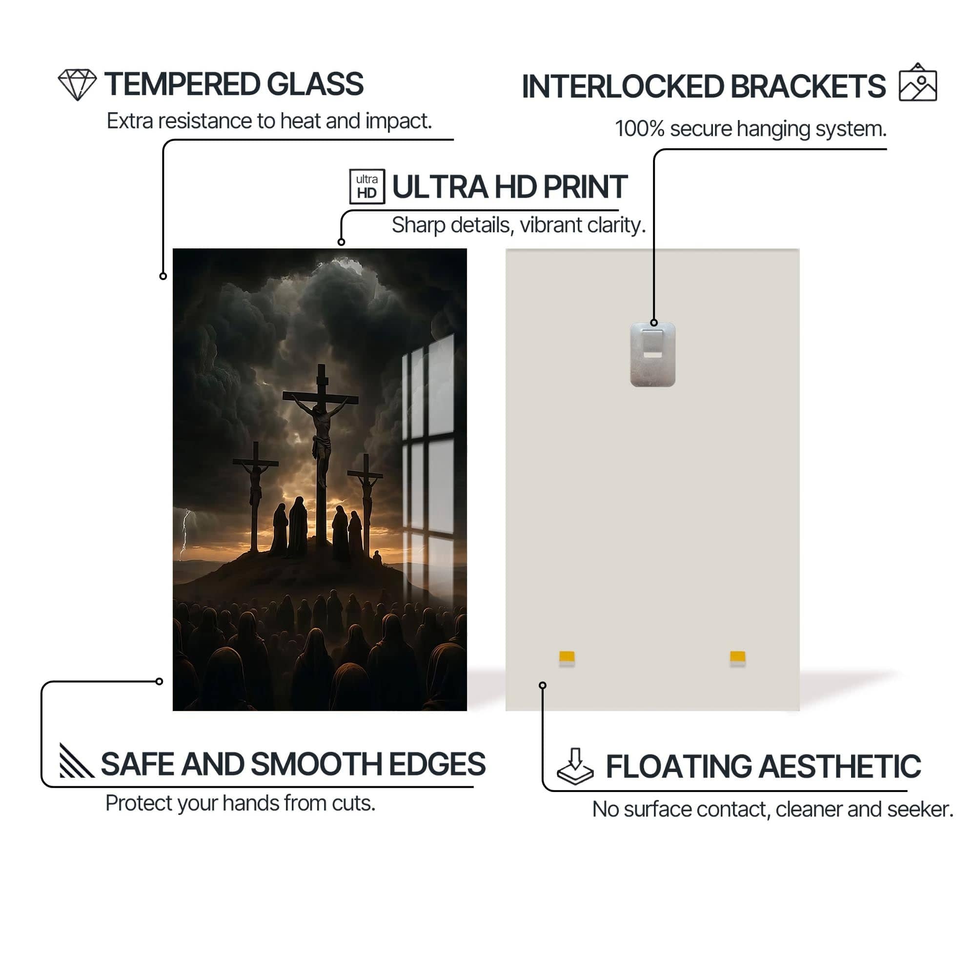 Artronauts Glass Print His Perfect Time– Christian Tempered Glass Wall Art