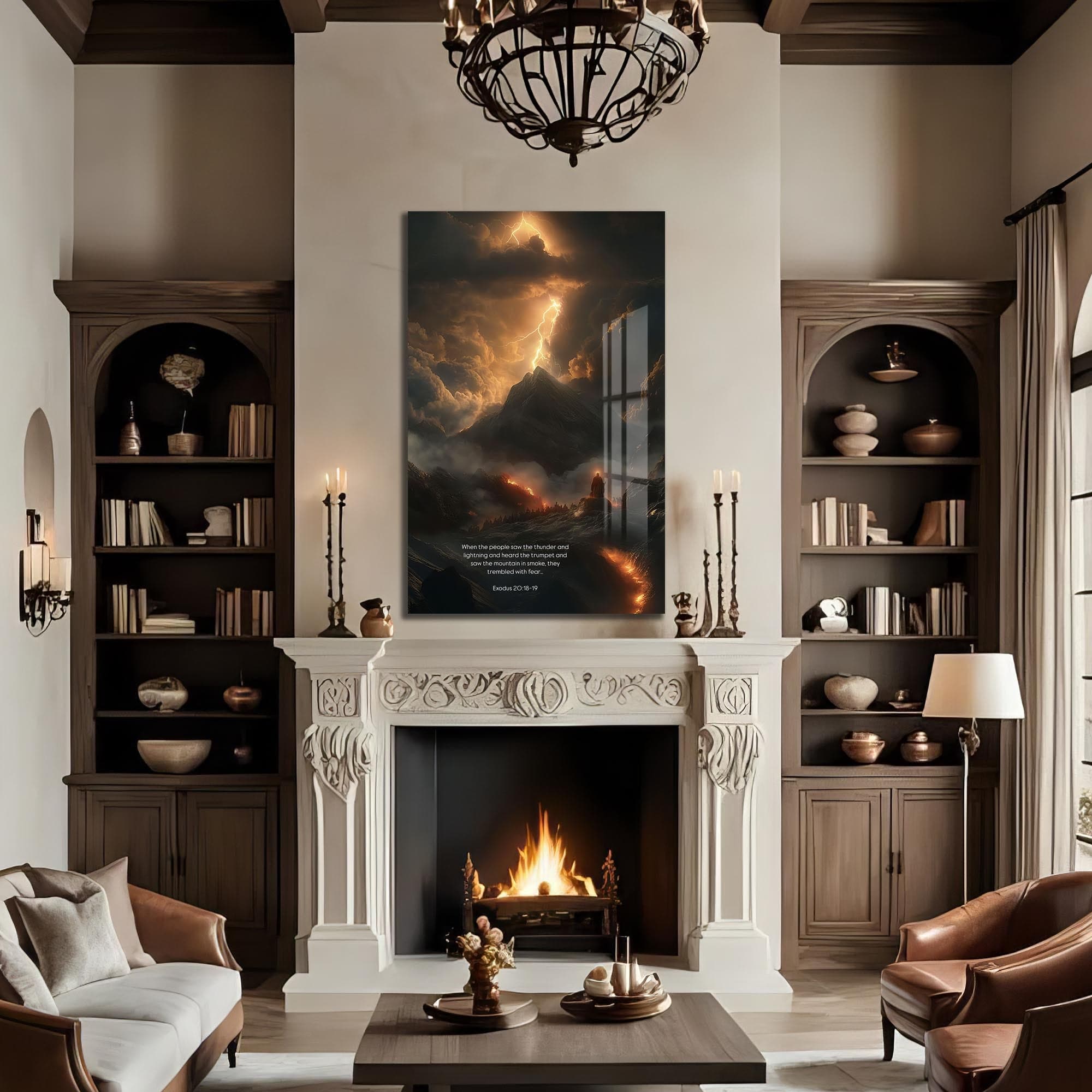 Artronauts Glass Print Mount of Thunder– Christian Tempered Glass Wall Art