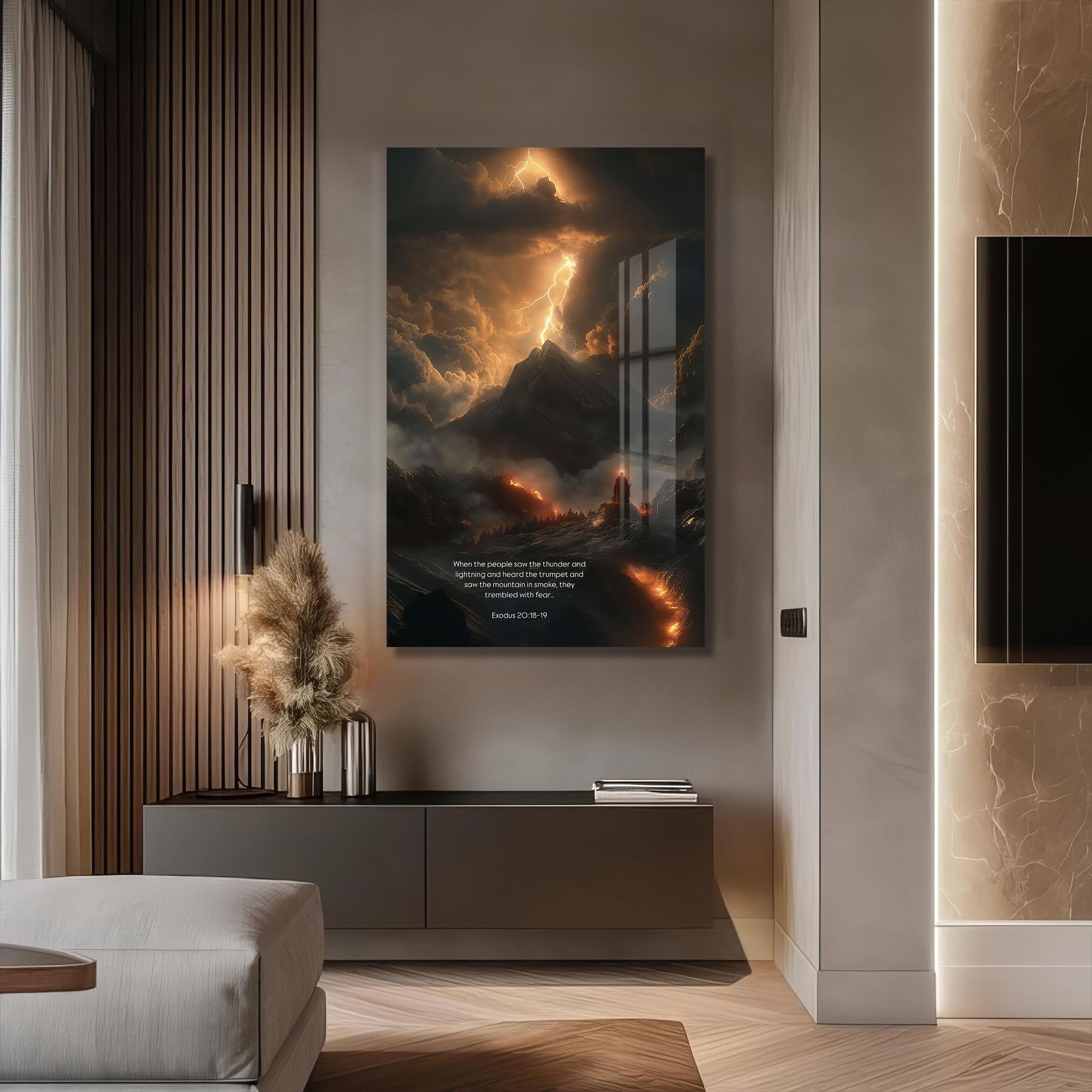 Artronauts Glass Print Mount of Thunder– Christian Tempered Glass Wall Art