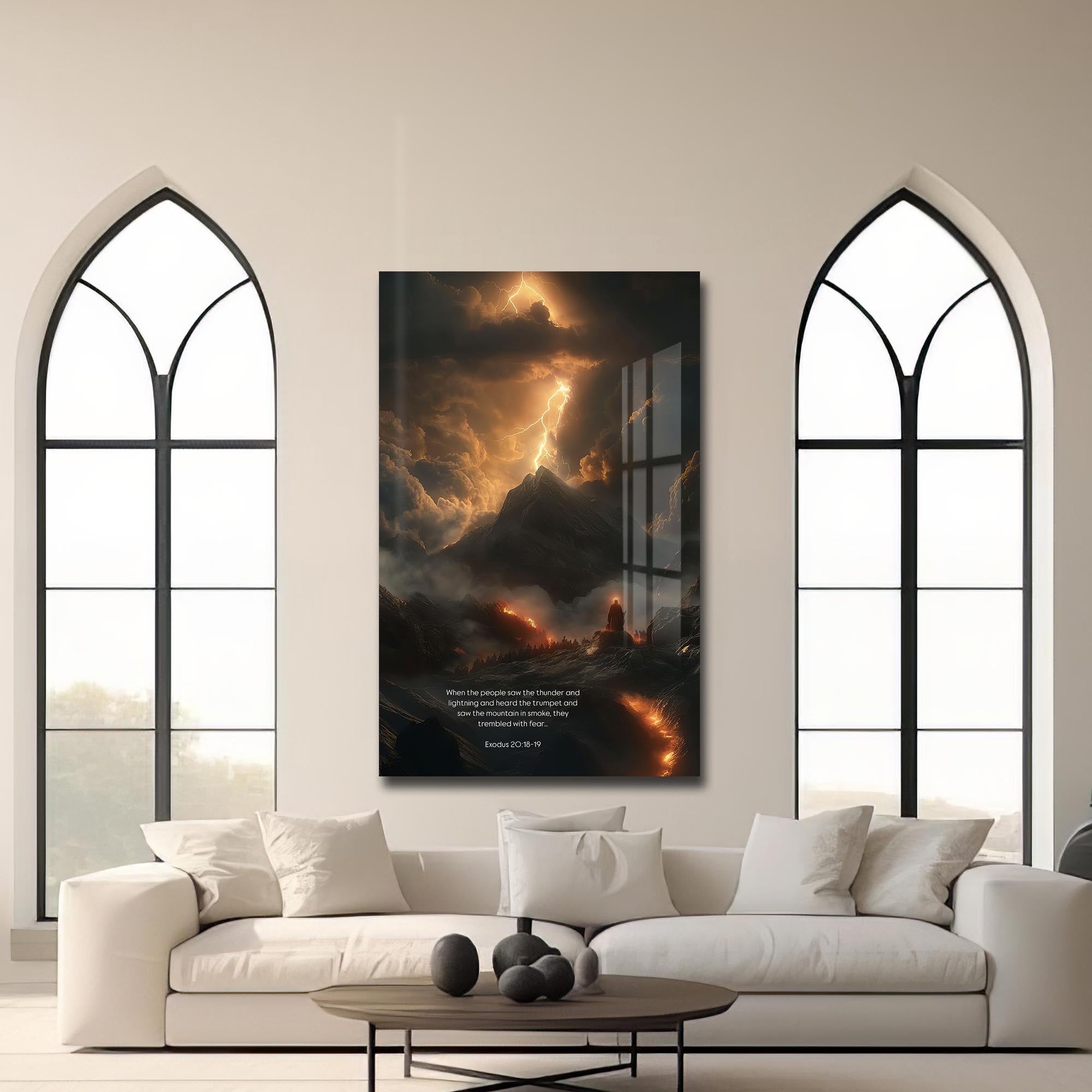 Artronauts Glass Print Mount of Thunder– Christian Tempered Glass Wall Art