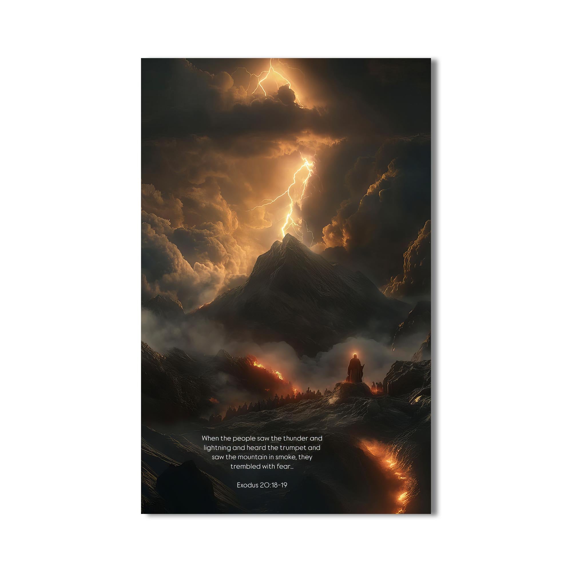 Artronauts Glass Print Mount of Thunder– Christian Tempered Glass Wall Art