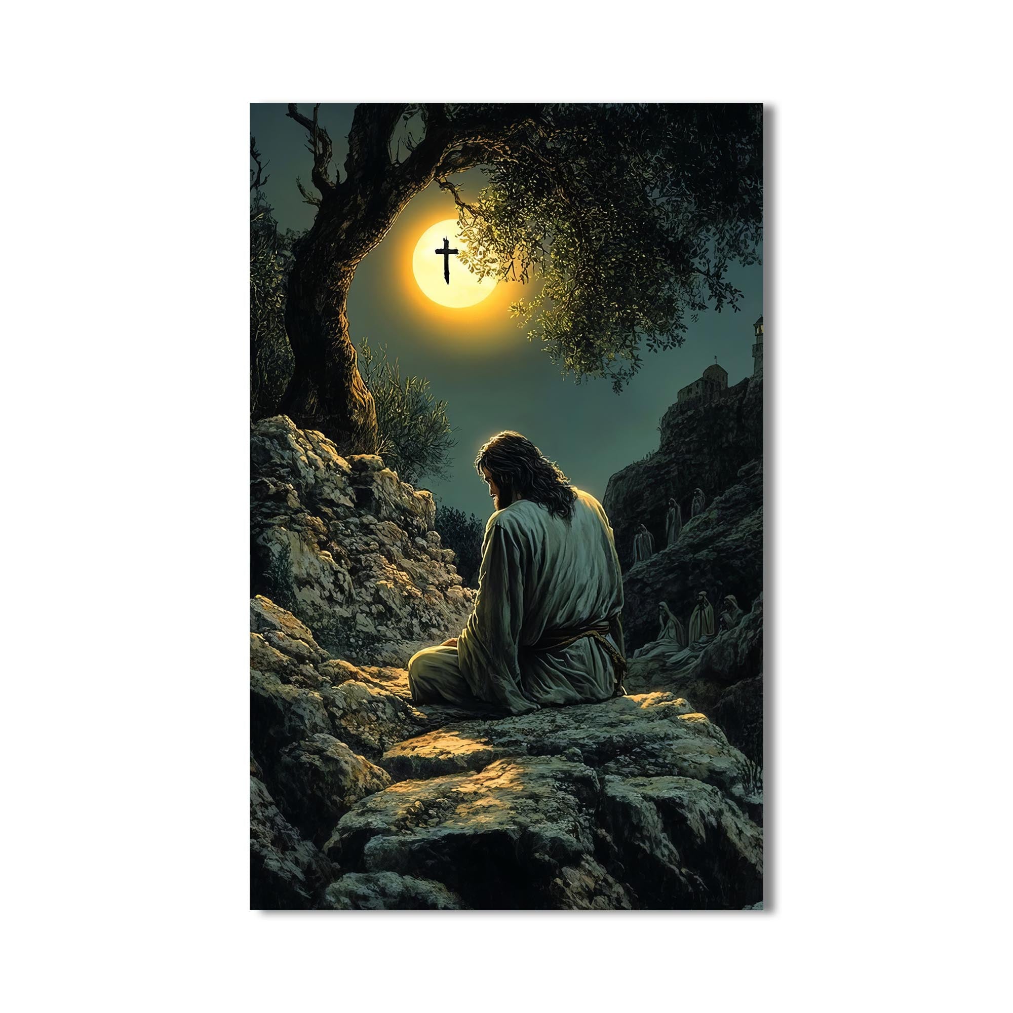 Artronauts Glass Print Gethsemane Silence– Christian Tempered Glass Wall Art