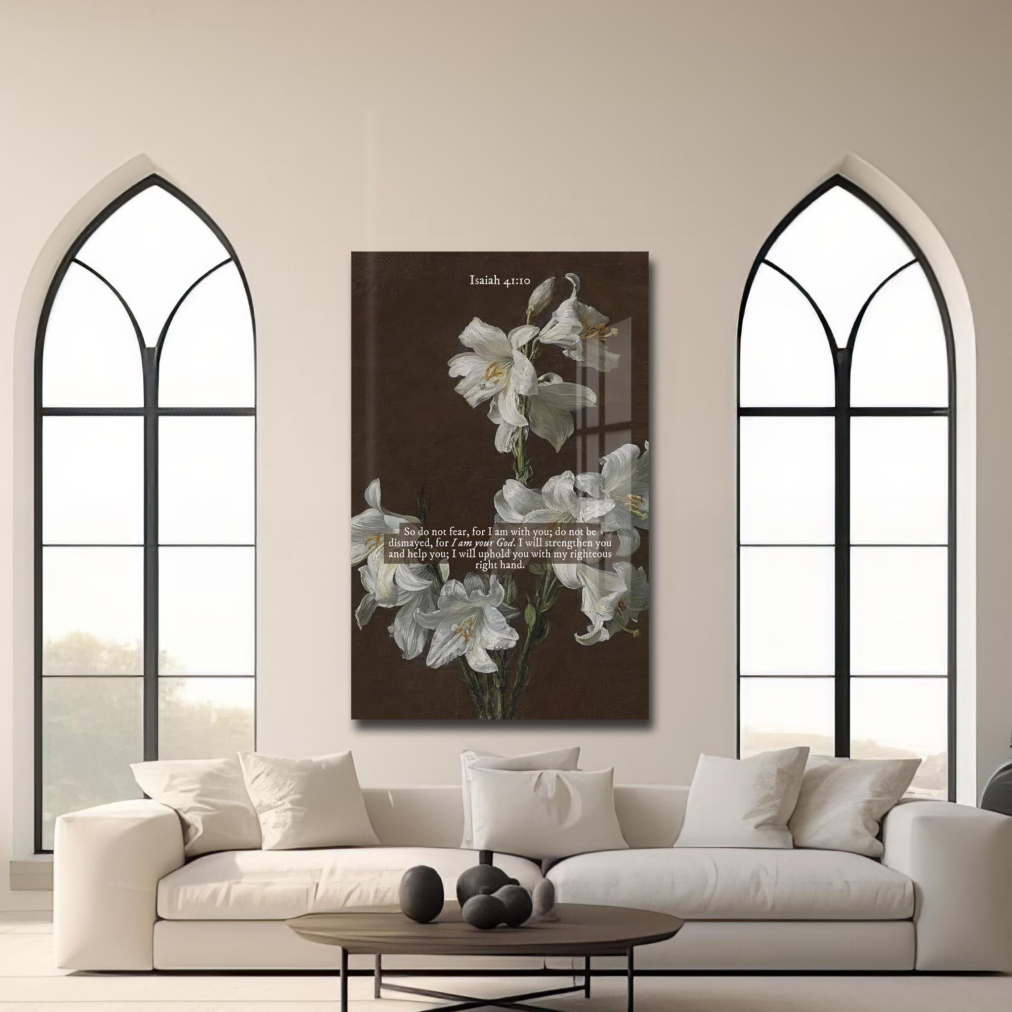 Artronauts Glass Print Held by His Hand– Christian Tempered Glass Wall Art