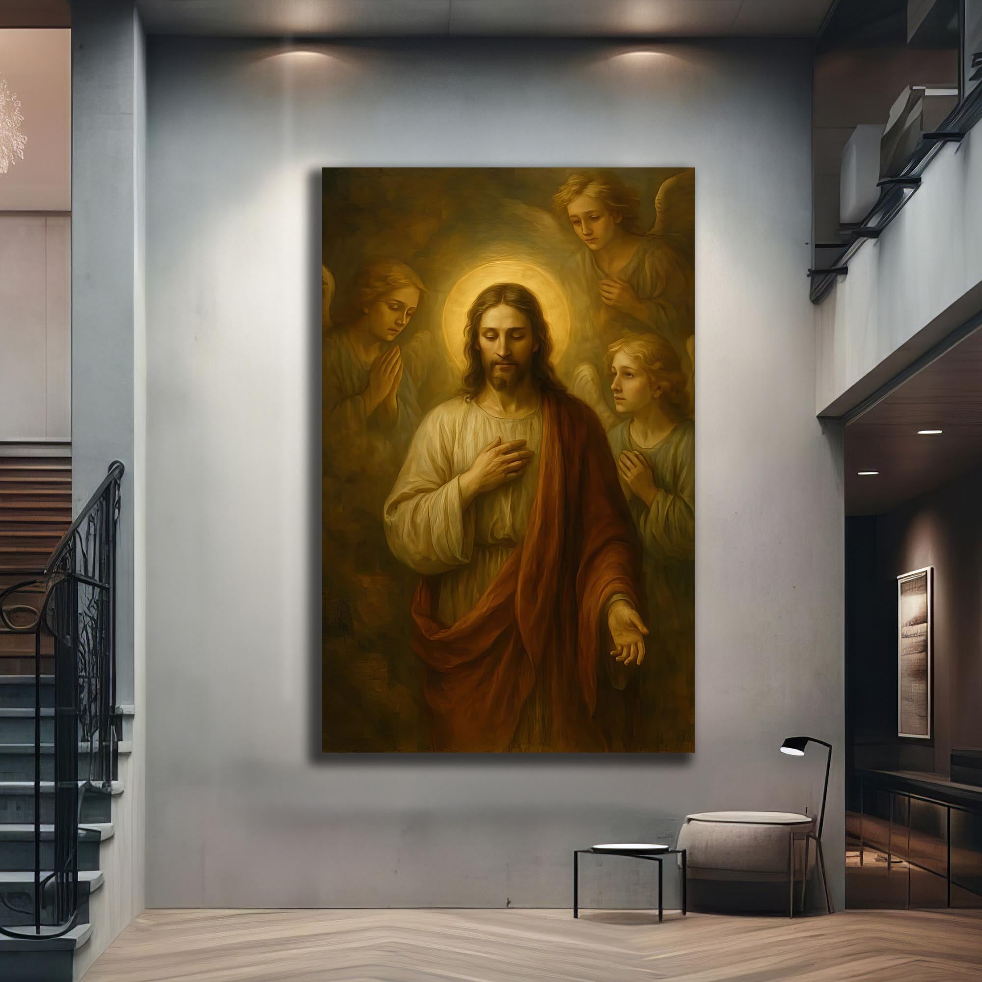 Artronauts Glass Print The Call of Mercy– Christian Tempered Glass Wall Art