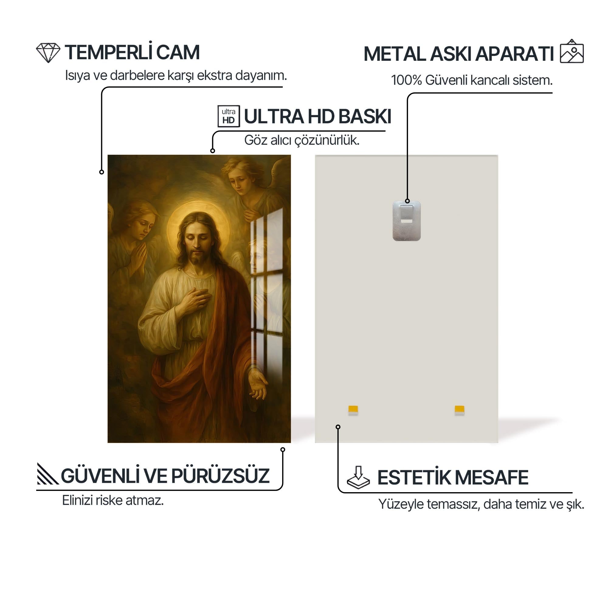 Artronauts Glass Print The Call of Mercy– Christian Tempered Glass Wall Art