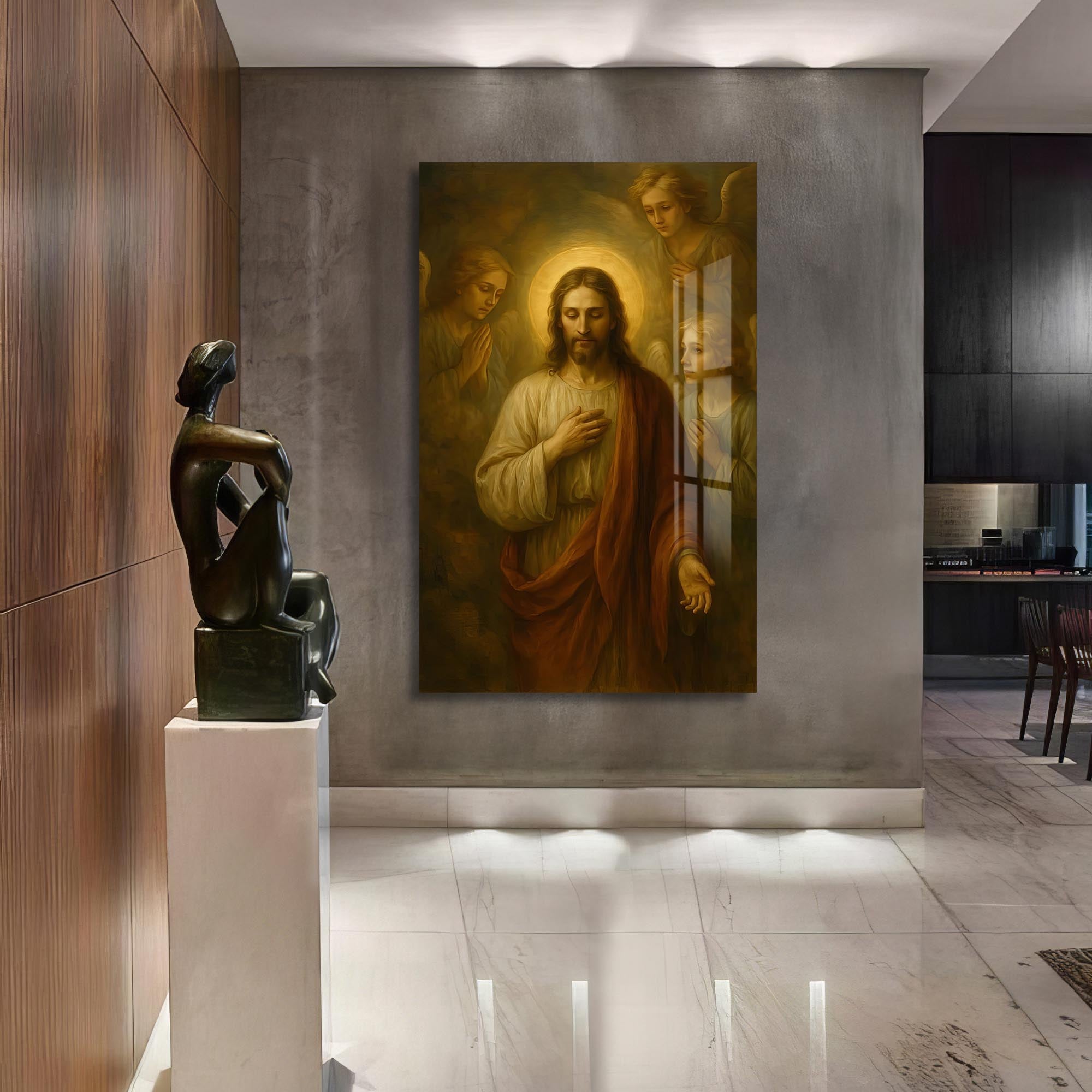 Artronauts Glass Print The Call of Mercy– Christian Tempered Glass Wall Art