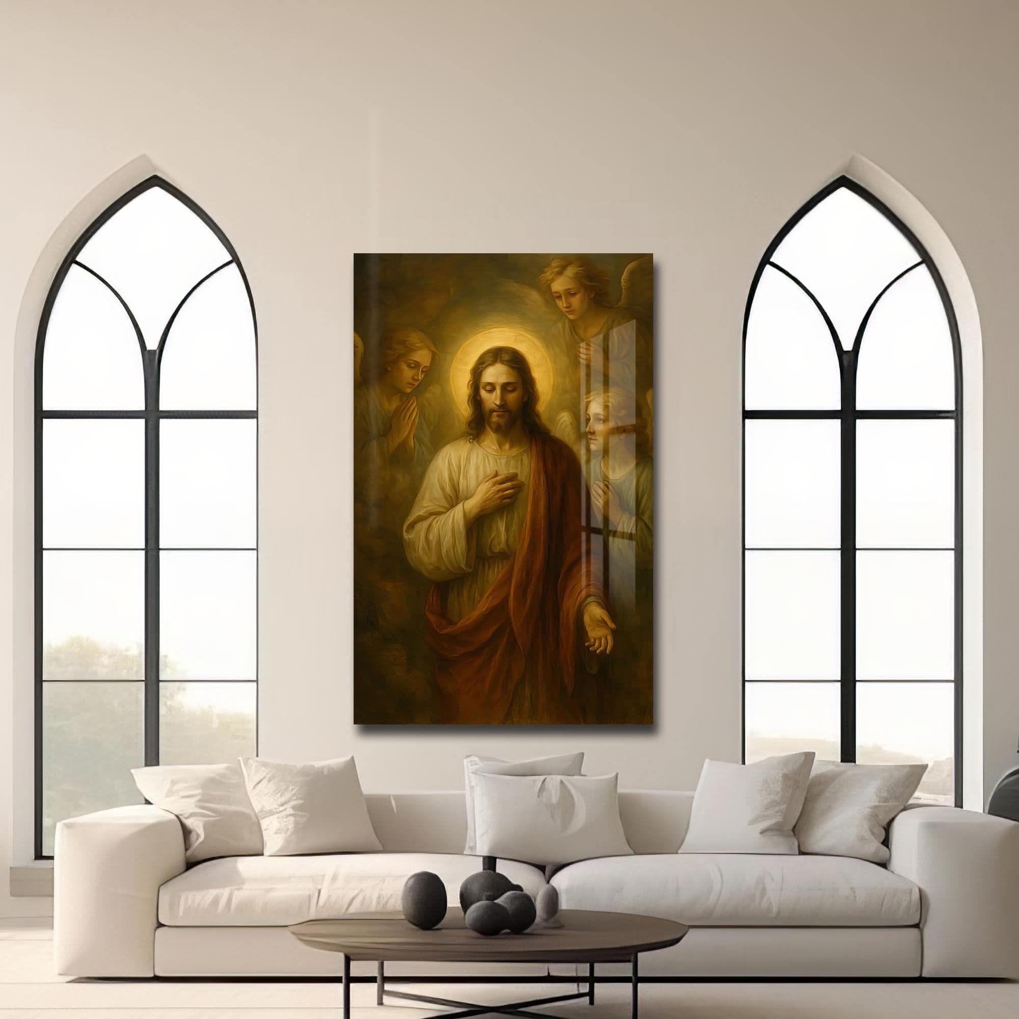 Artronauts Glass Print The Call of Mercy– Christian Tempered Glass Wall Art
