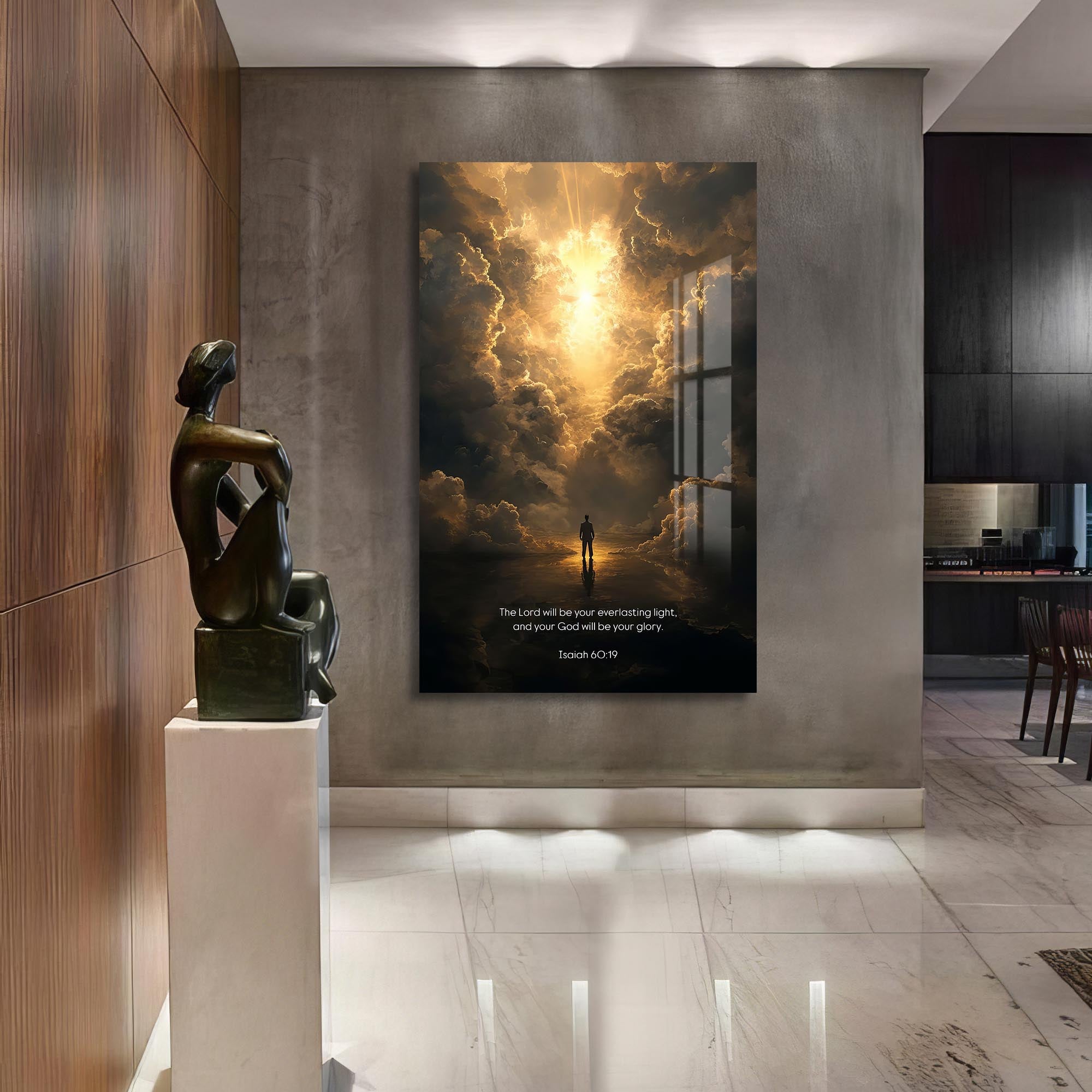 Everlasting Light– Christian Tempered Glass Wall Art