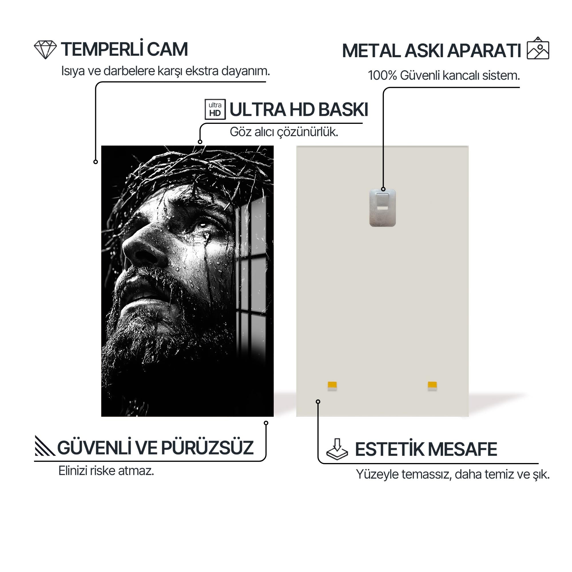 Crown of Sorrow– Christian Tempered Glass Wall Art