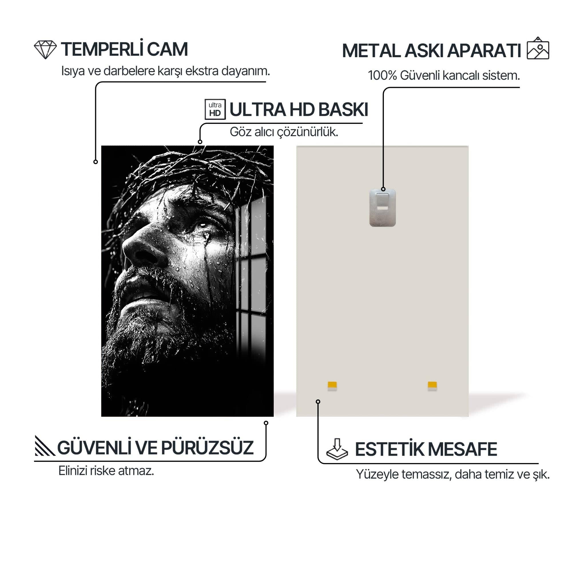 Artronauts Glass Print Crown of Sorrow– Christian Tempered Glass Wall Art