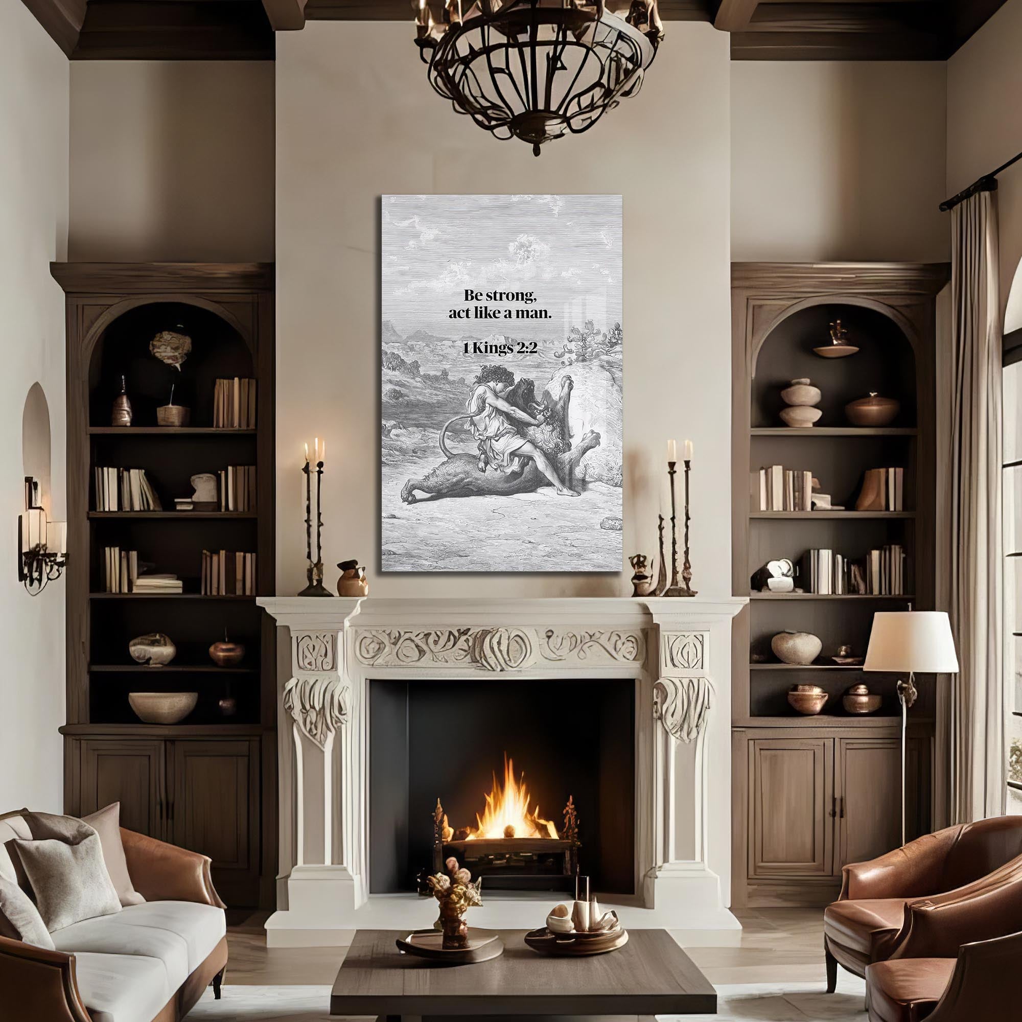 Artronauts Glass Print Strength of the Spirit– Christian Tempered Glass Wall Art