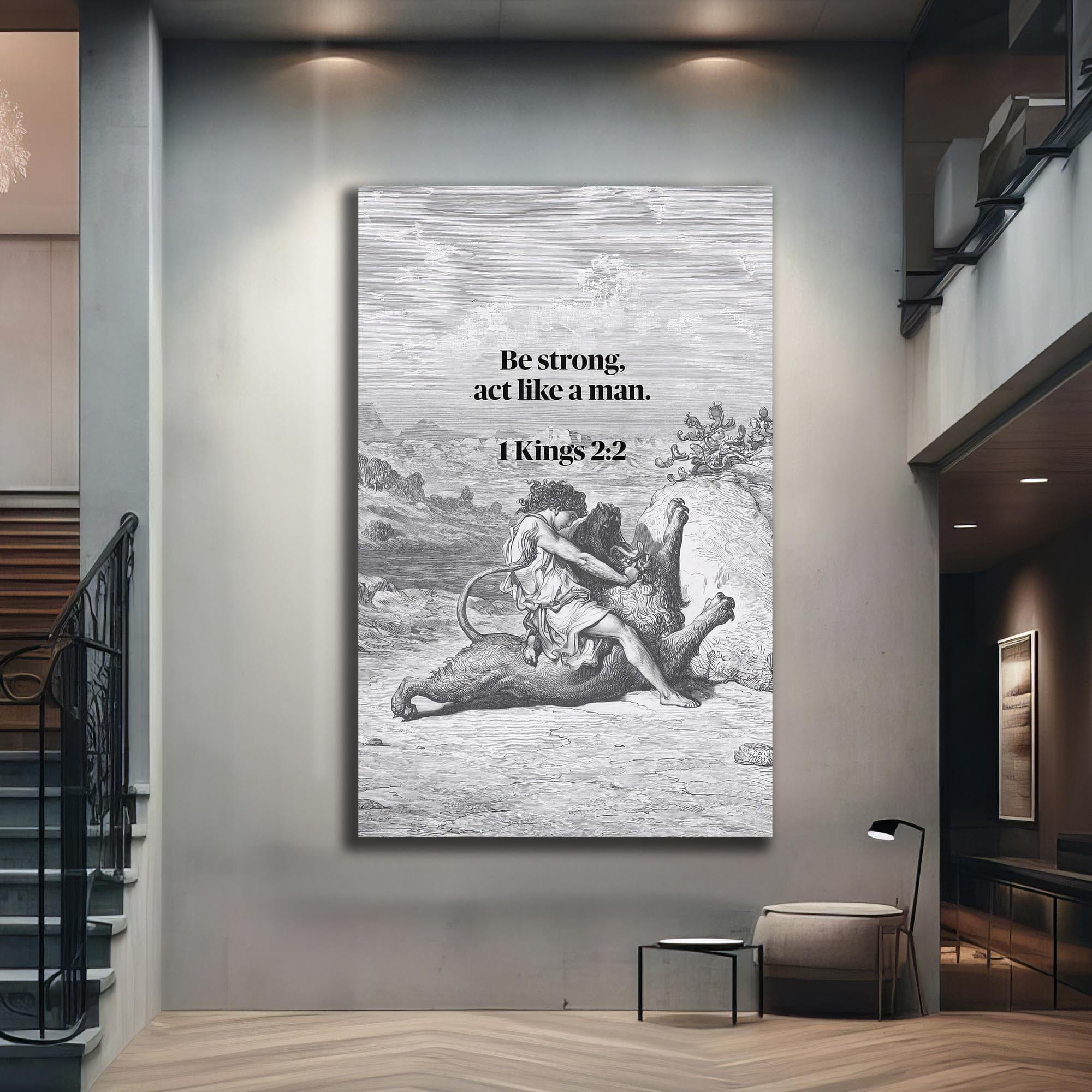 Artronauts Glass Print Strength of the Spirit– Christian Tempered Glass Wall Art