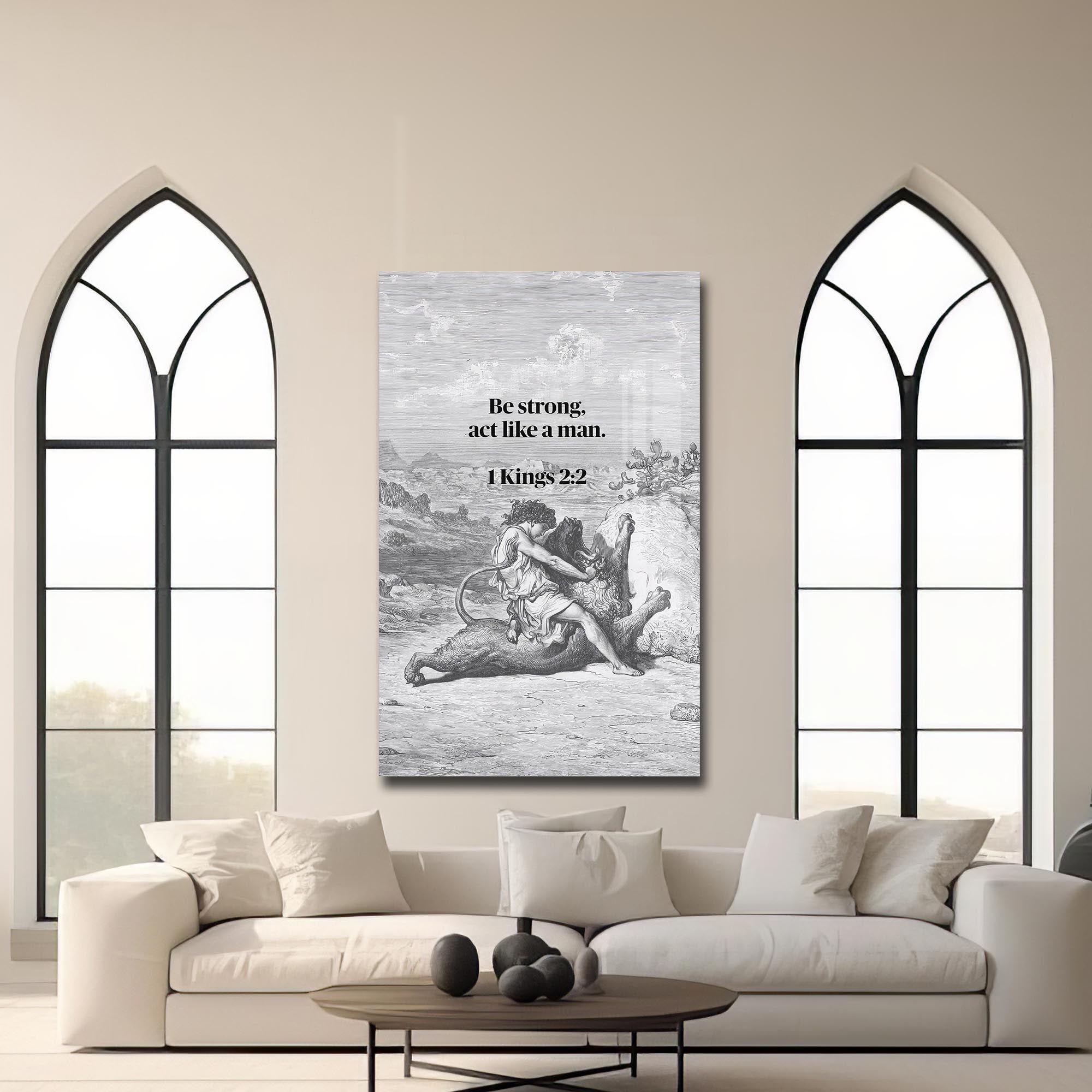 Artronauts Glass Print Strength of the Spirit– Christian Tempered Glass Wall Art