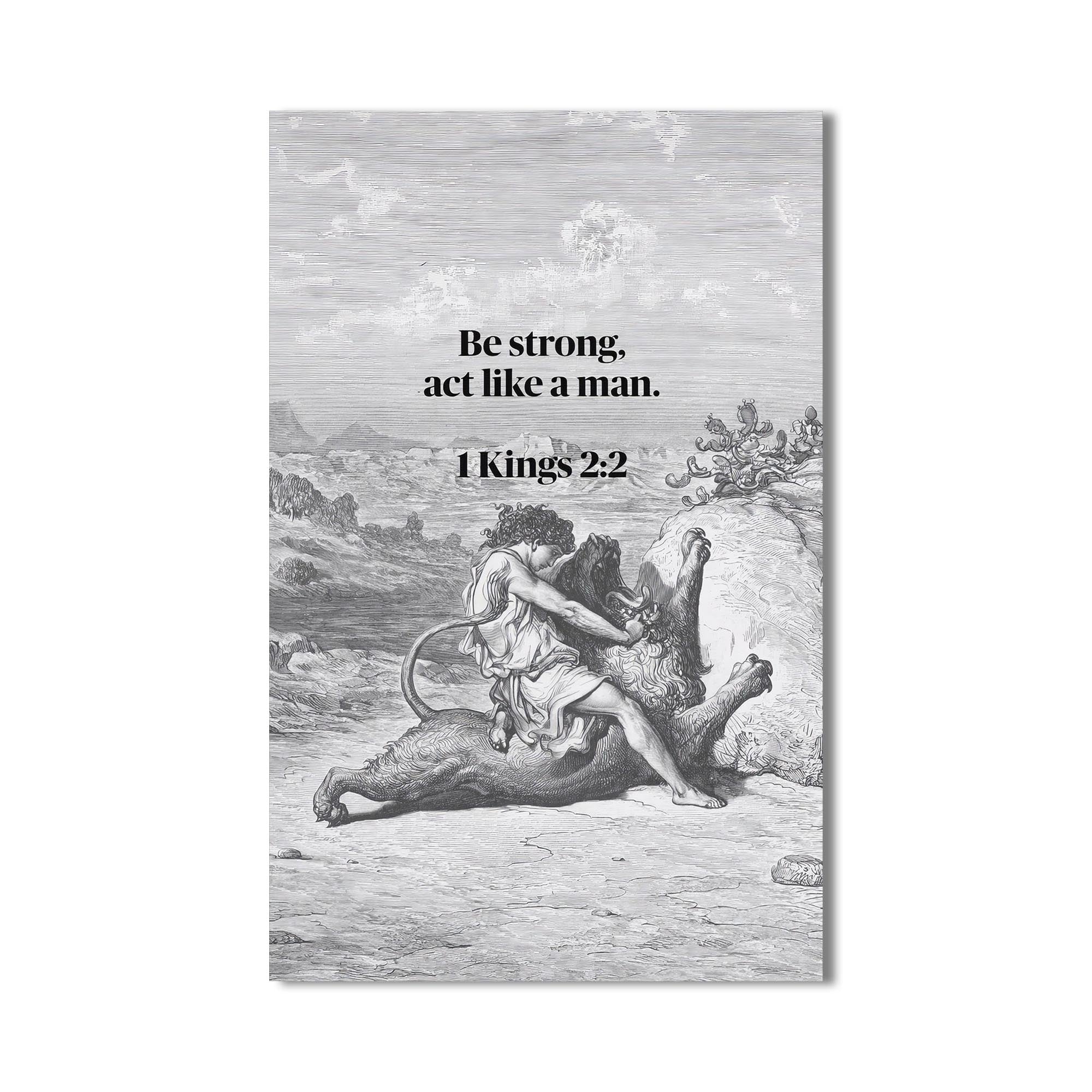 Artronauts Glass Print Strength of the Spirit– Christian Tempered Glass Wall Art