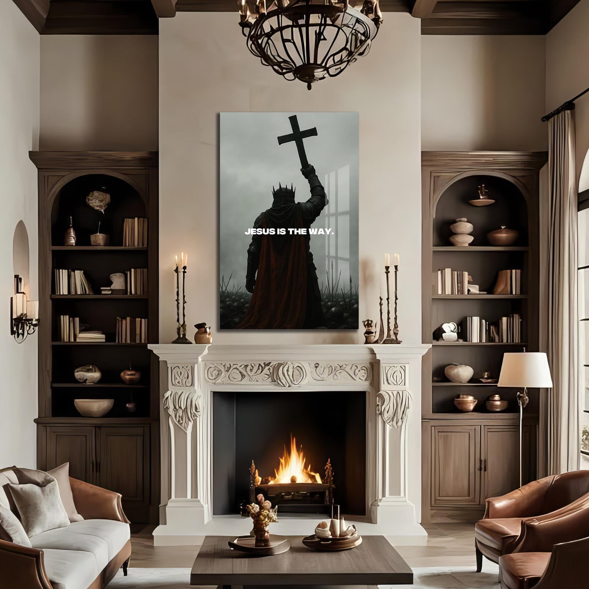 Artronauts Glass Print Jesus Is the Way– Christian Tempered Glass Wall Art