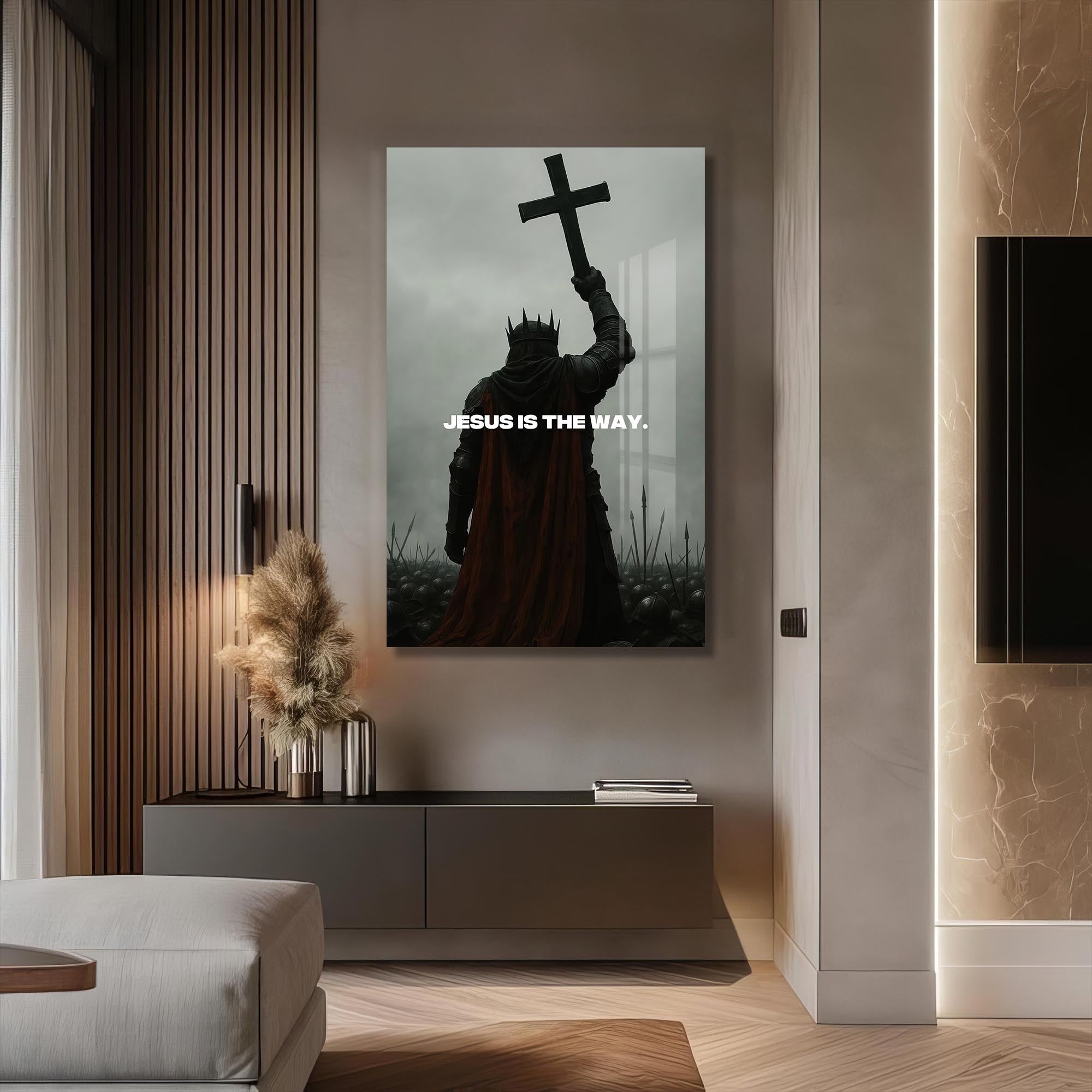 Artronauts Glass Print Jesus Is the Way– Christian Tempered Glass Wall Art