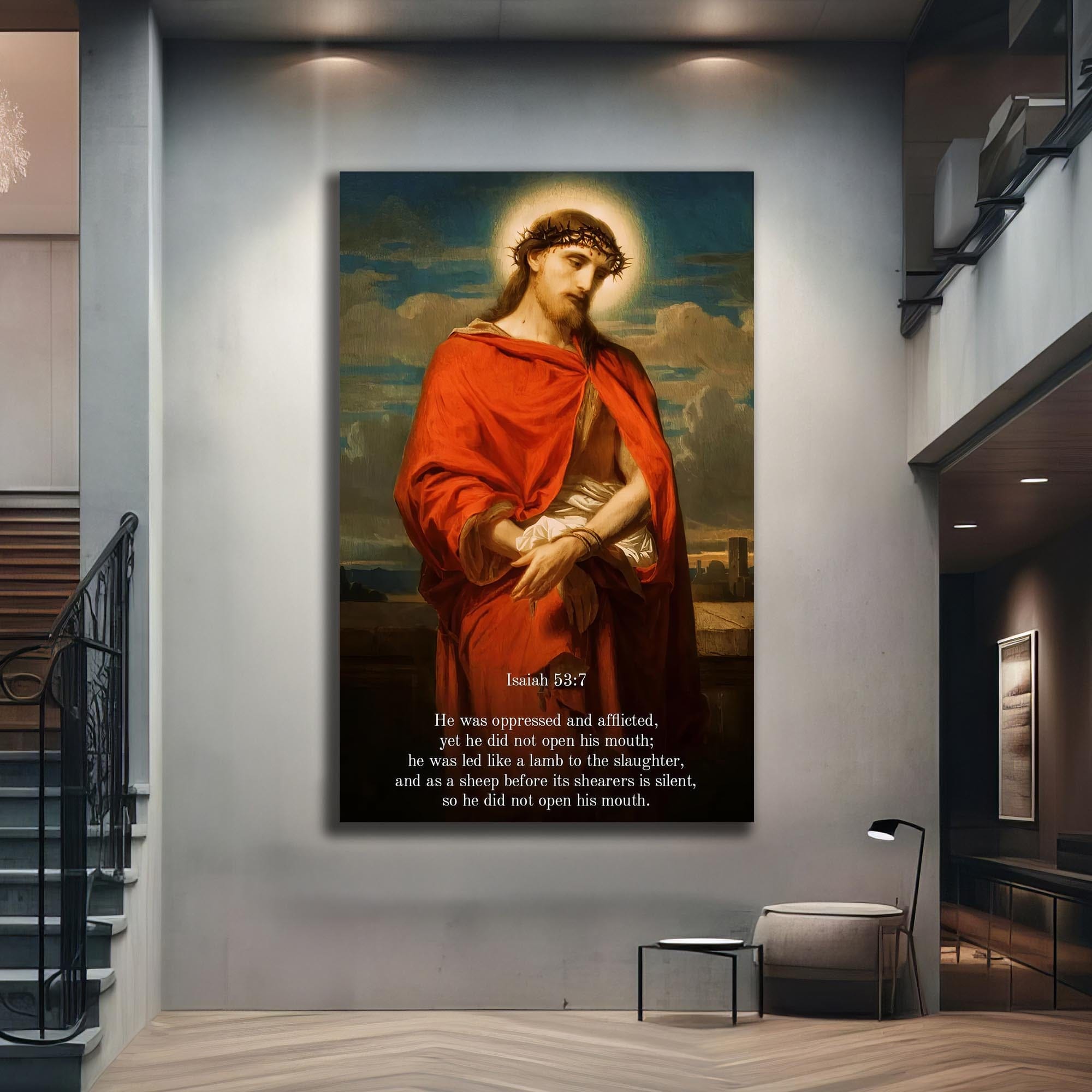 Artronauts Glass Print Christ with Halo– Christian Tempered Glass Wall Art