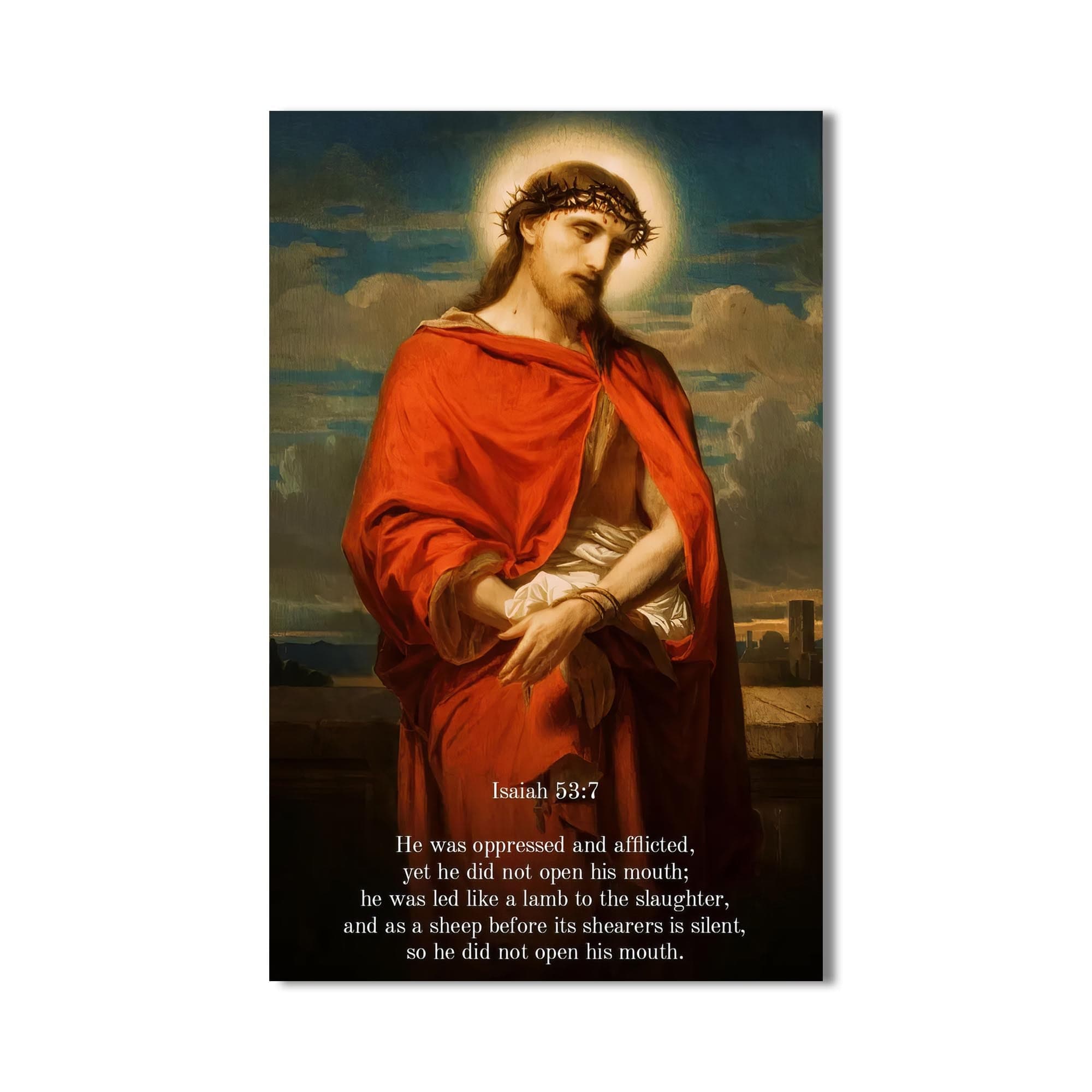 Artronauts Glass Print Christ with Halo– Christian Tempered Glass Wall Art