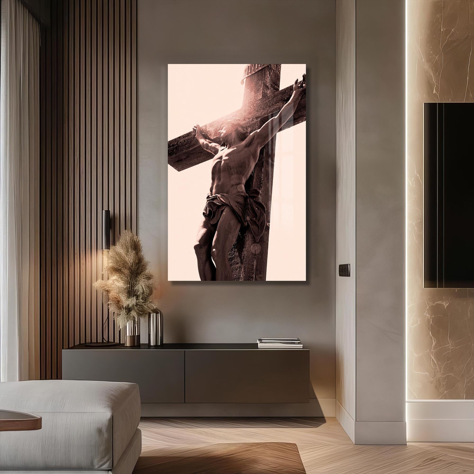 Artronauts Glass Print The Crucifixion– Christian Tempered Glass Wall Art