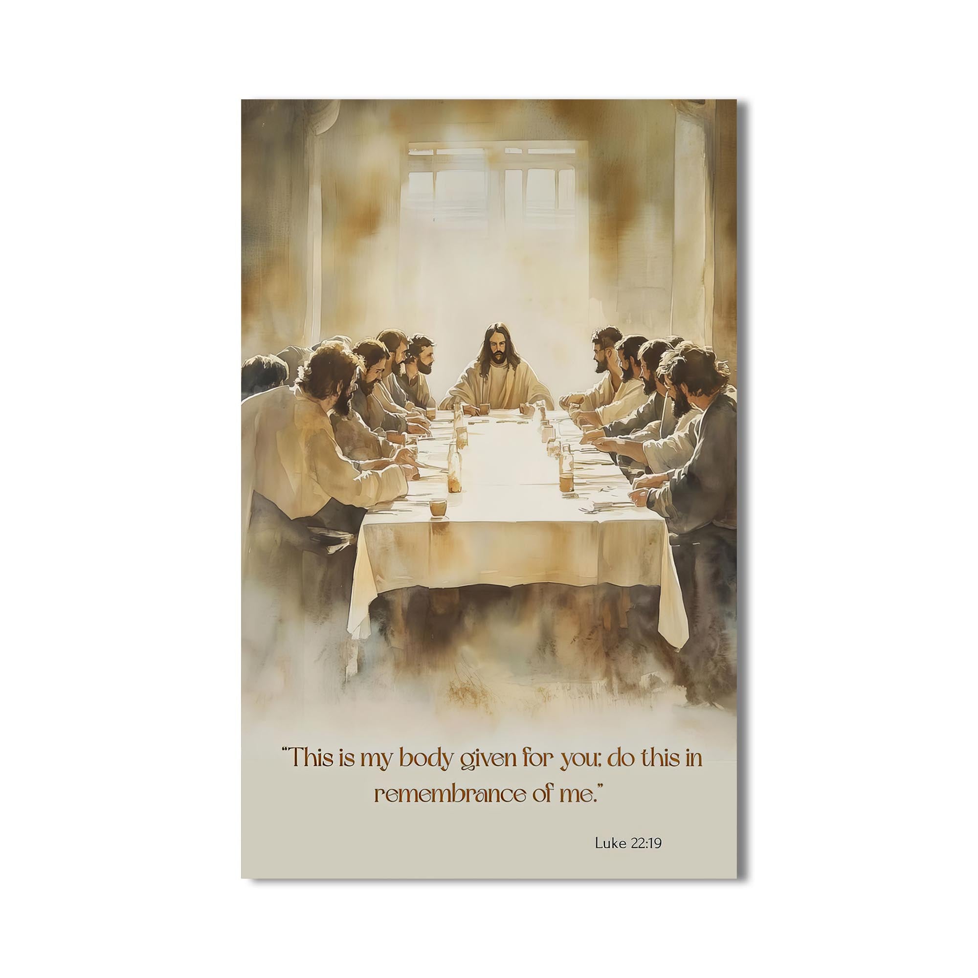 Artronauts Glass Print The Last Supper Scene– Christian Tempered Glass Wall Art