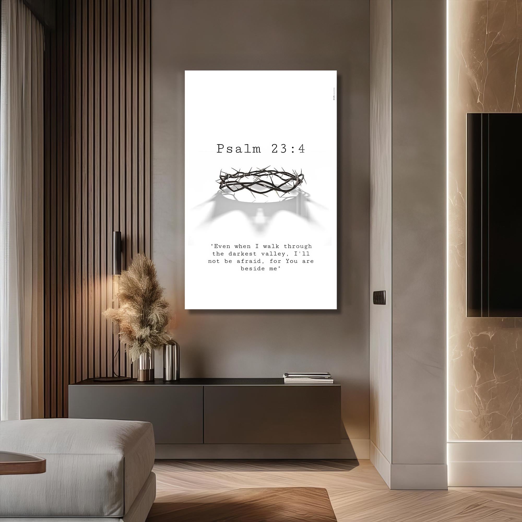 Artronauts Glass Print Psalm 23– Christian Tempered Glass Wall Art