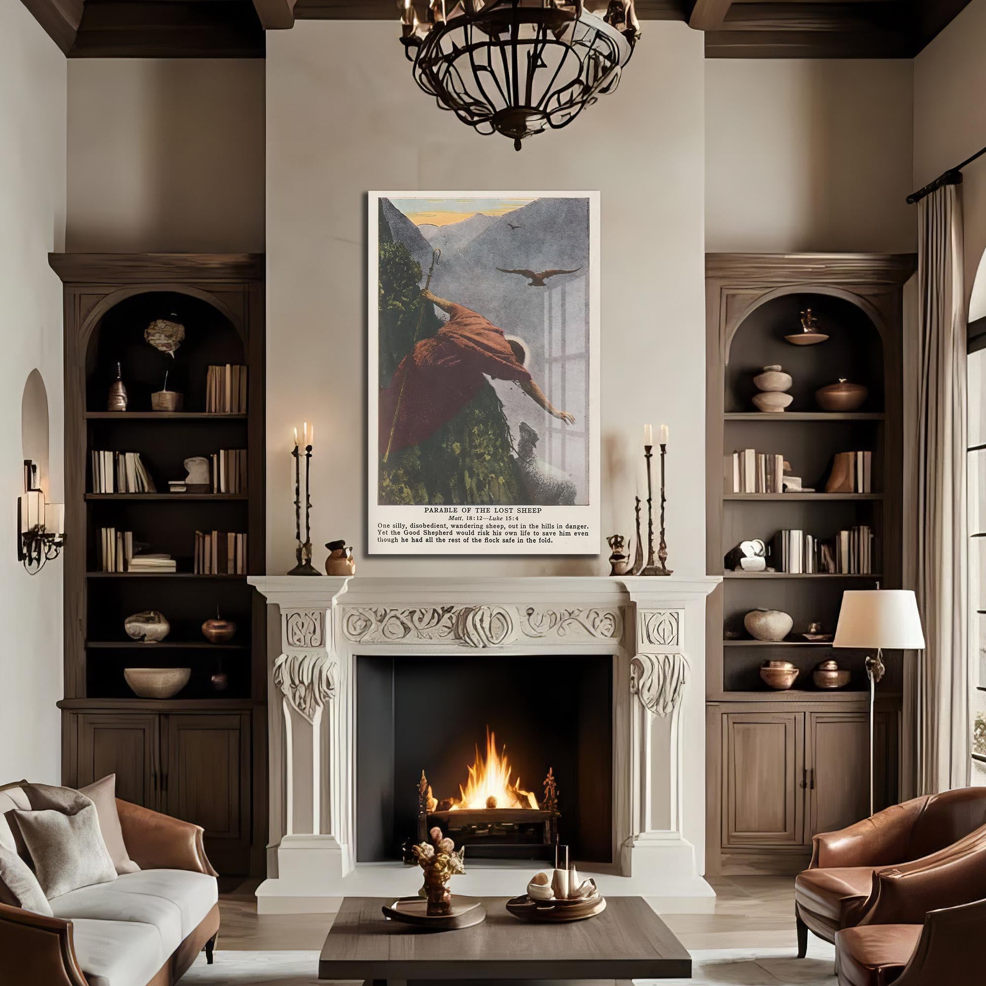 Artronauts Glass Print Parable of the Lost Sheep– Christian Tempered Glass Wall Art