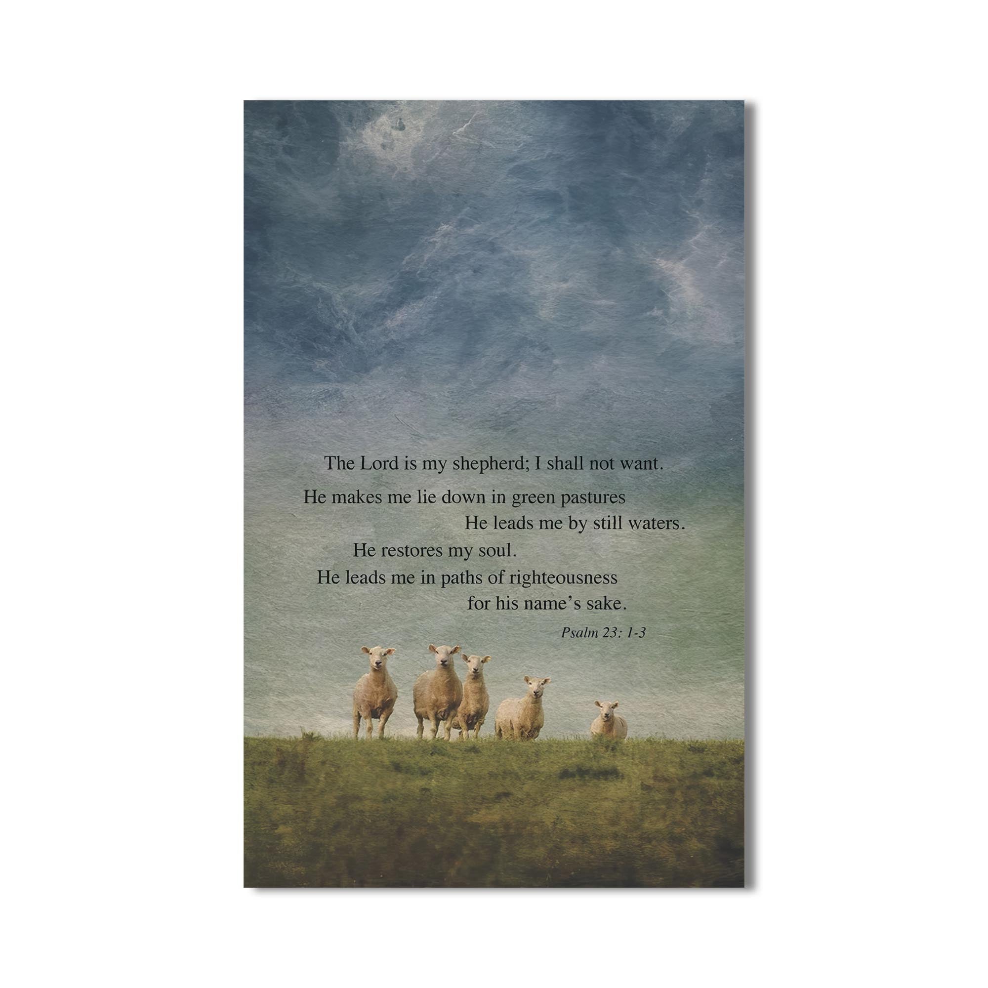 Artronauts Glass Print Psalm 23 Still Waters– Christian Tempered Glass Wall Art