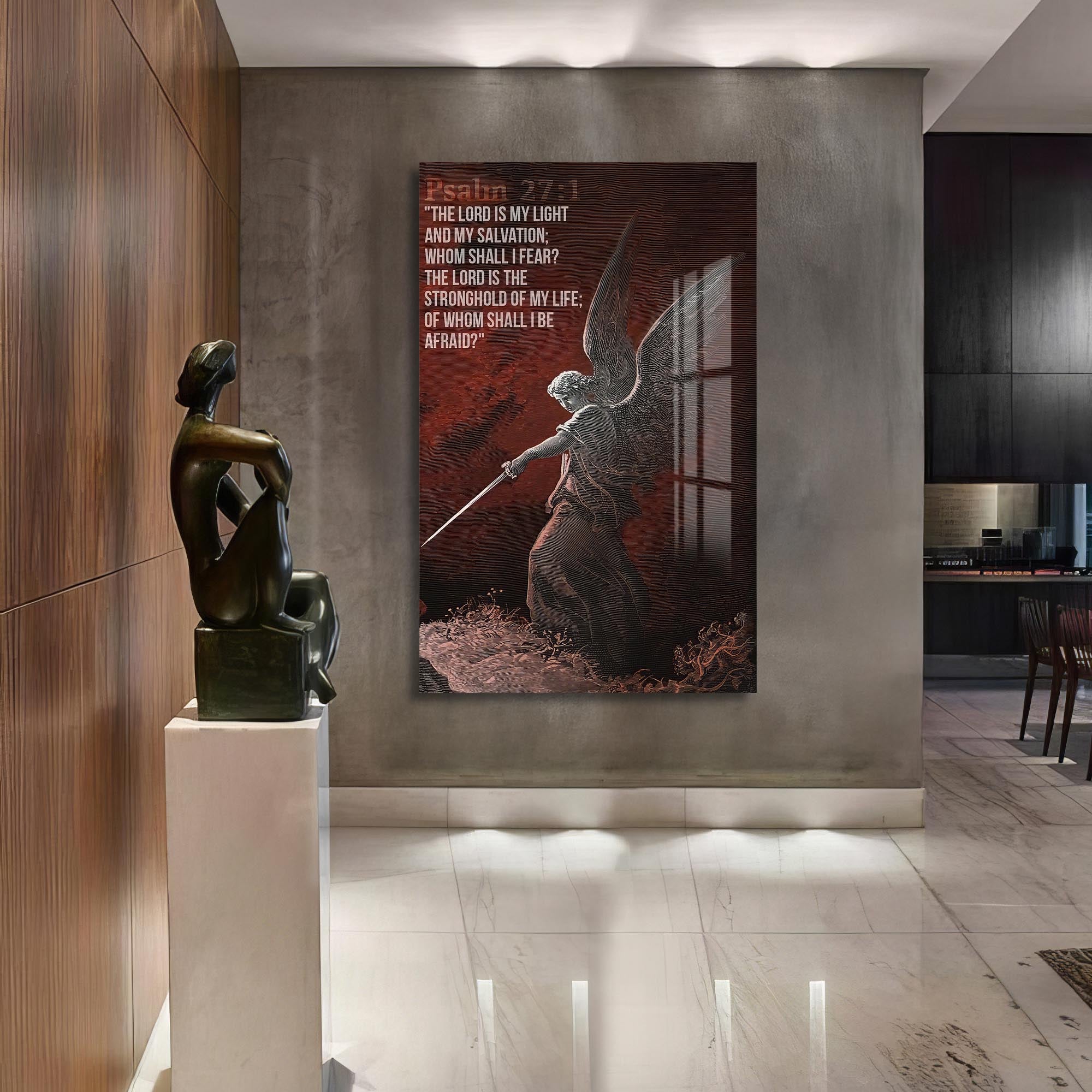 Artronauts Glass Print The Lord Is My Light– Christian Tempered Glass Wall Art