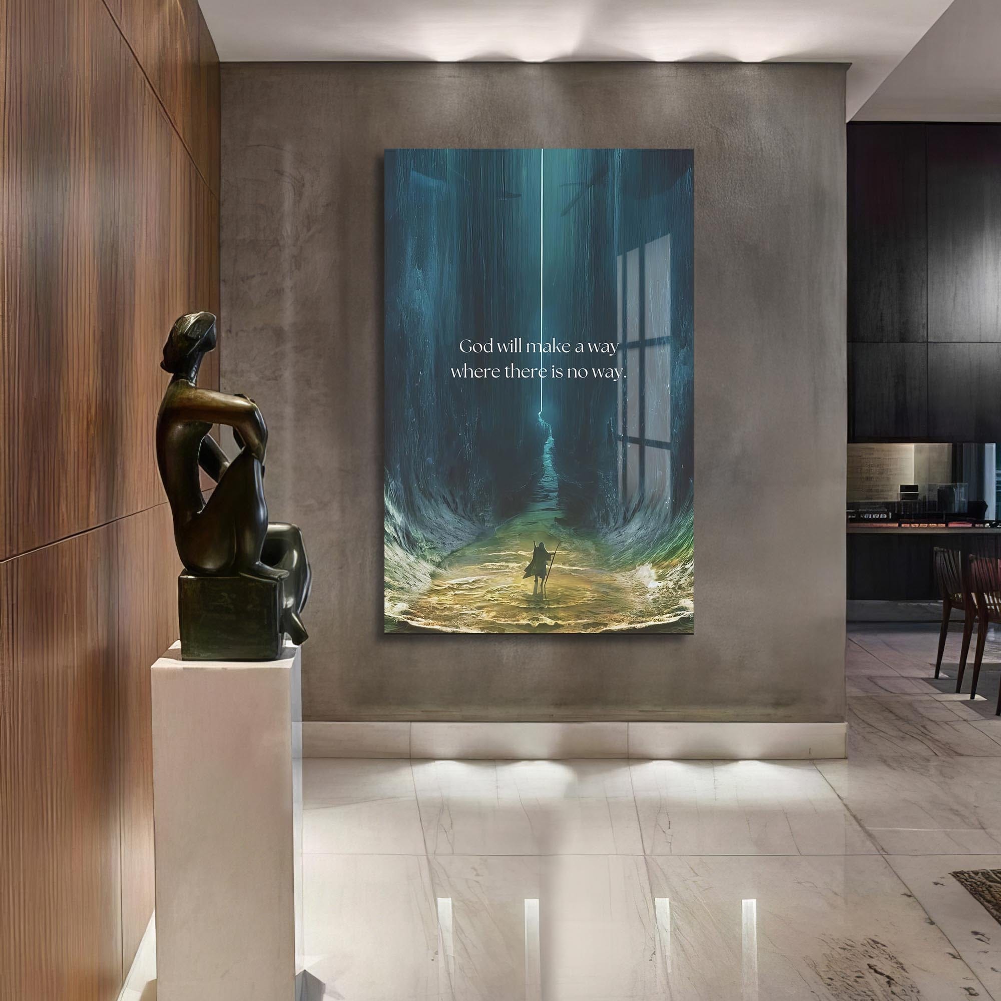 Artronauts Glass Print God Will Make a Way– Christian Tempered Glass Wall Art