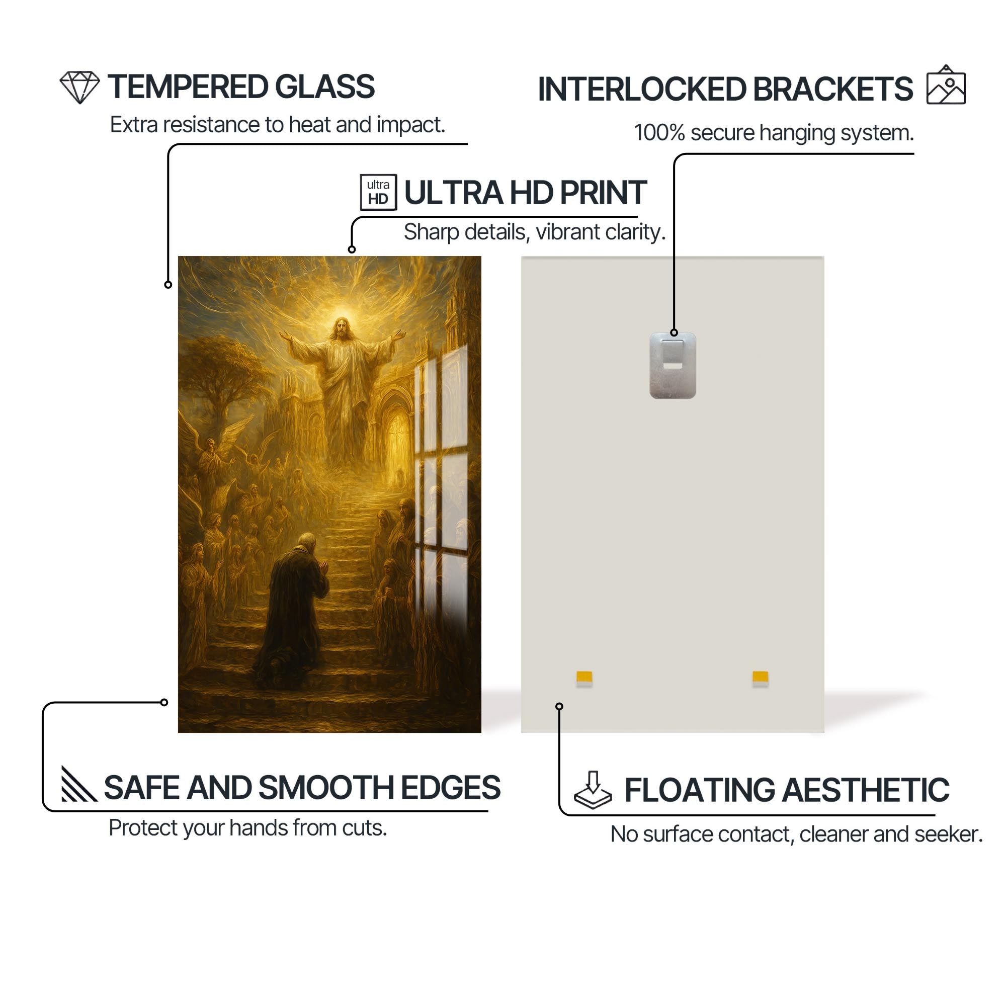 Artronauts Glass Print God Will Make a Way– Christian Tempered Glass Wall Art