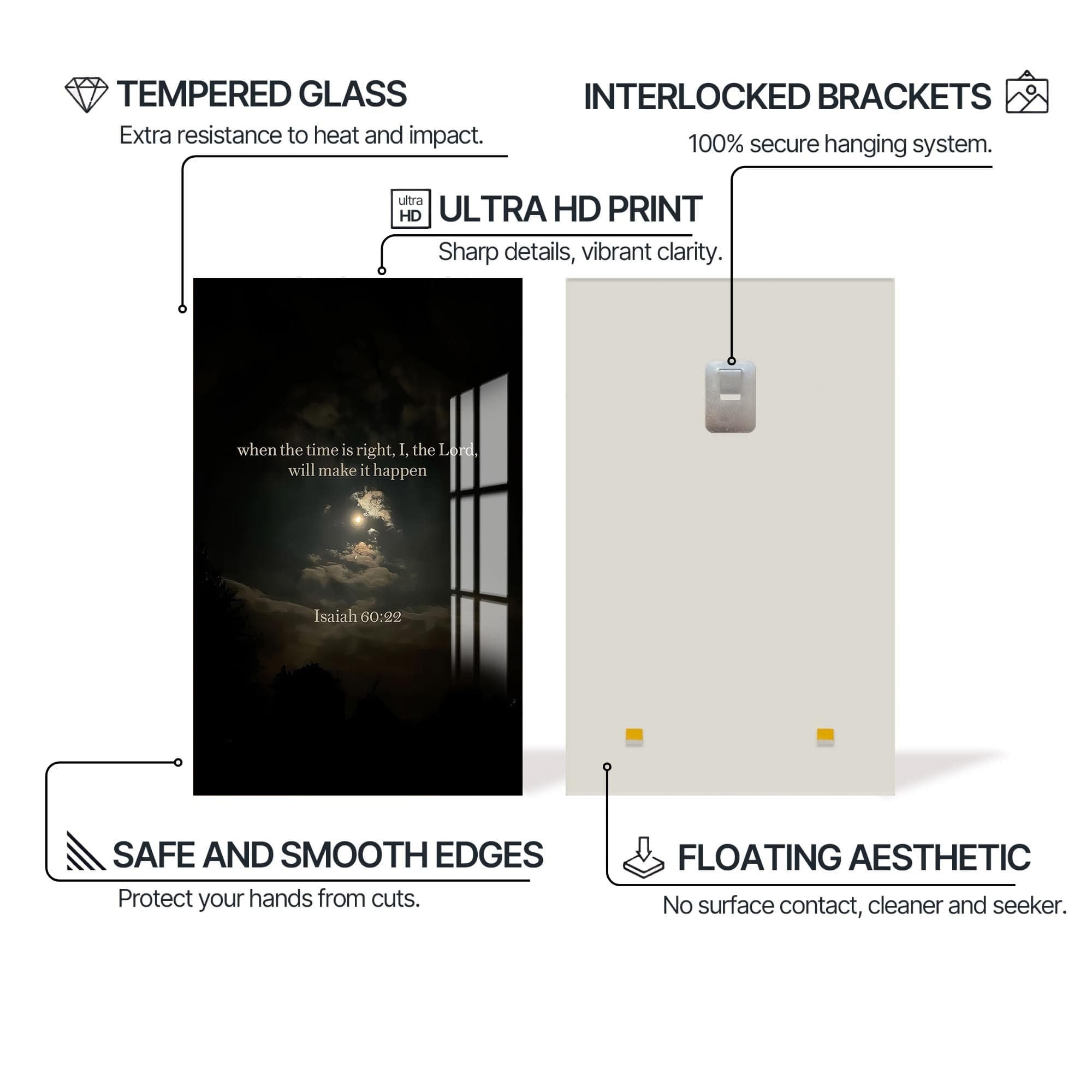 Artronauts Glass Print When the Time Is Right– Christian Tempered Glass Wall Art