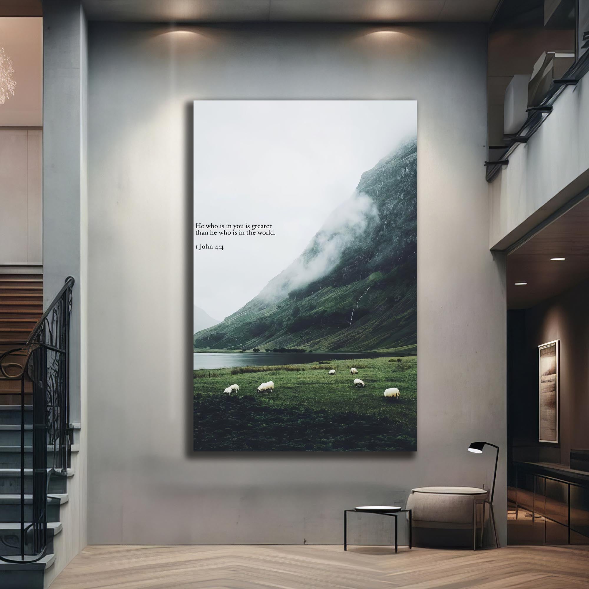 Artronauts Glass Print He Who Is in You– Christian Tempered Glass Wall Art