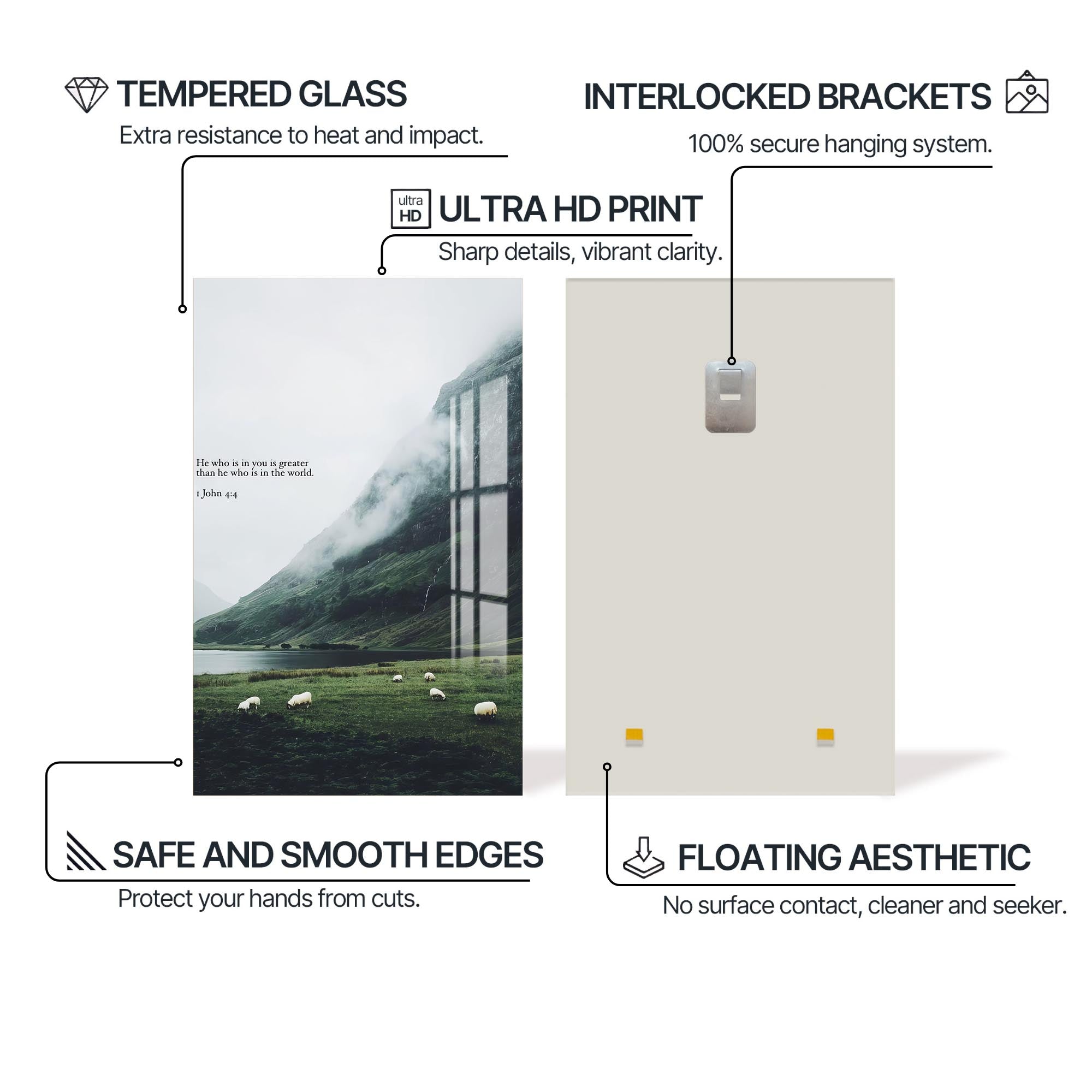 Artronauts Glass Print He Who Is in You– Christian Tempered Glass Wall Art