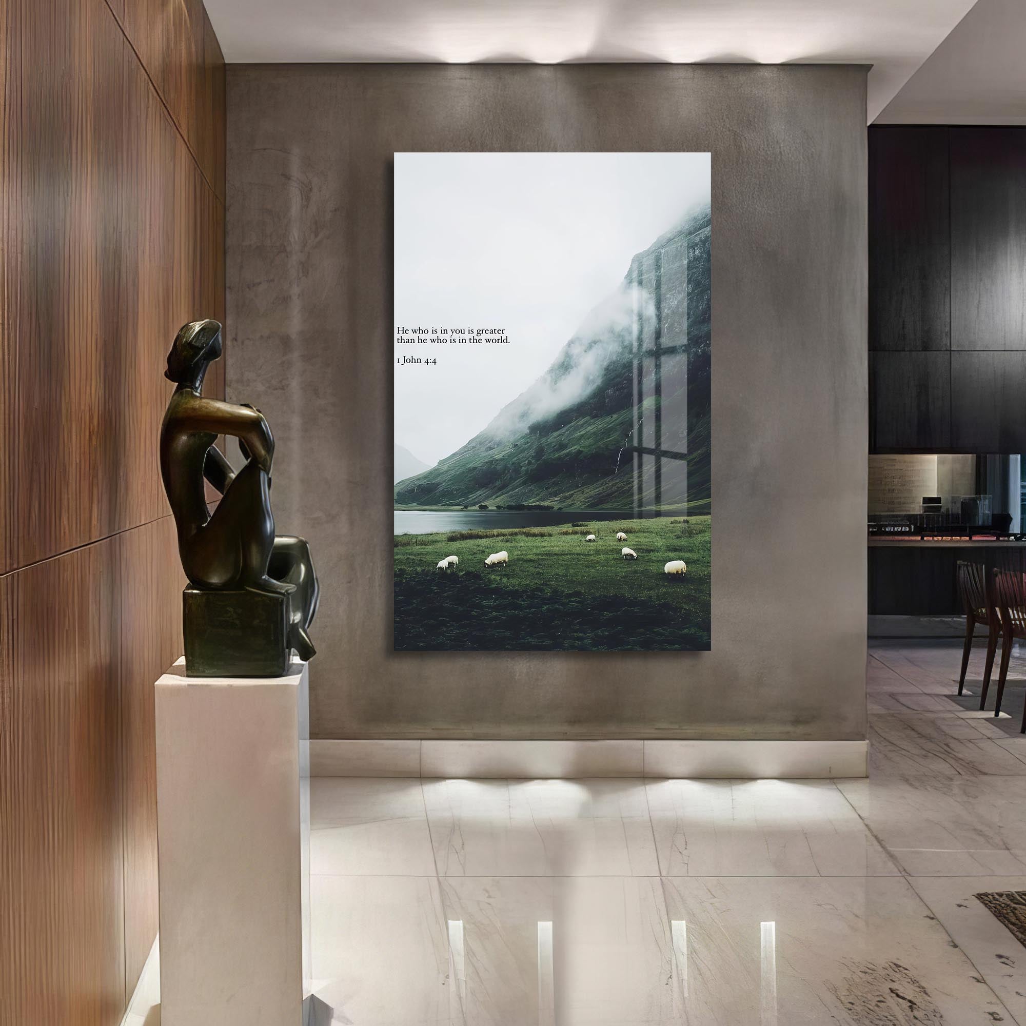 Artronauts Glass Print He Who Is in You– Christian Tempered Glass Wall Art