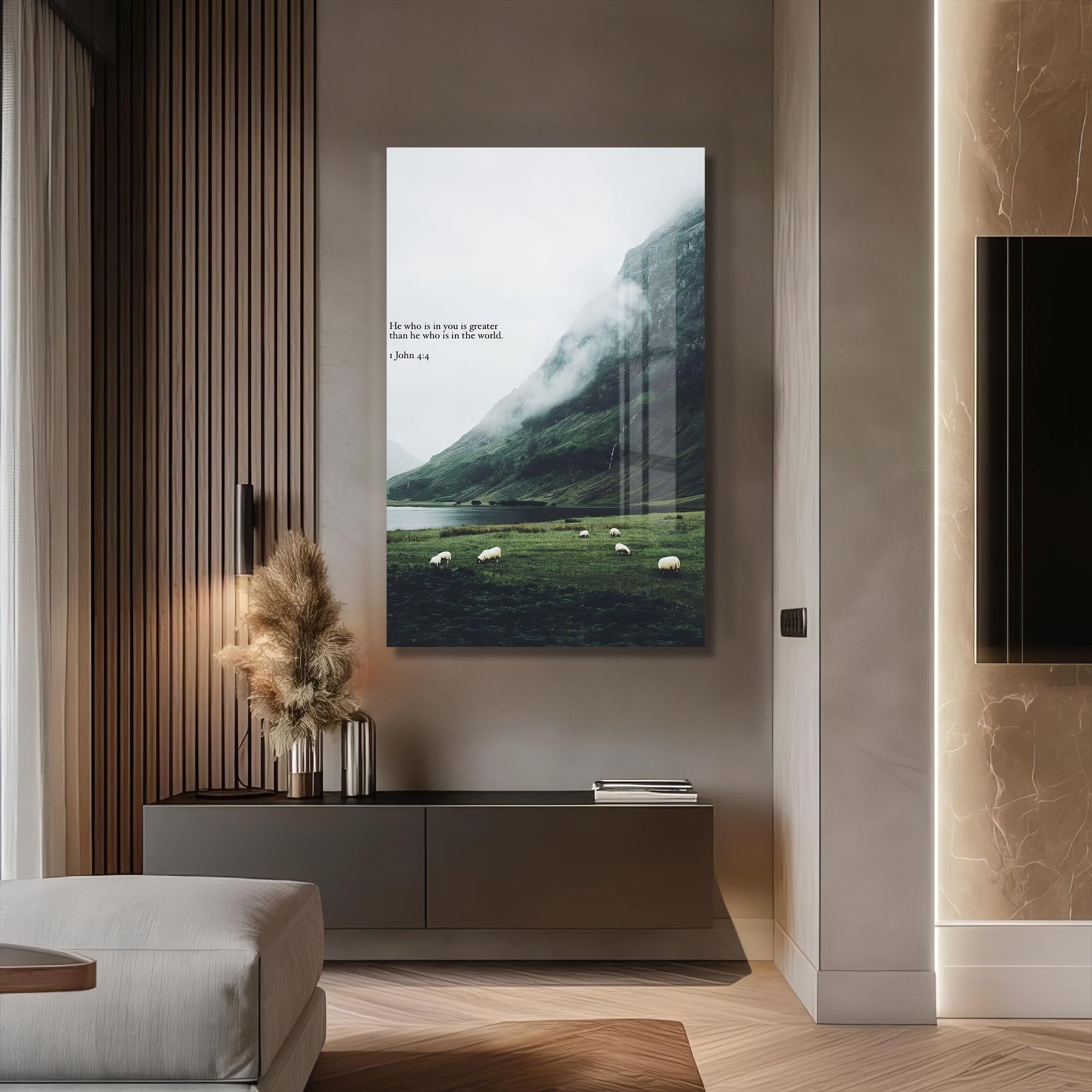 Artronauts Glass Print He Who Is in You– Christian Tempered Glass Wall Art