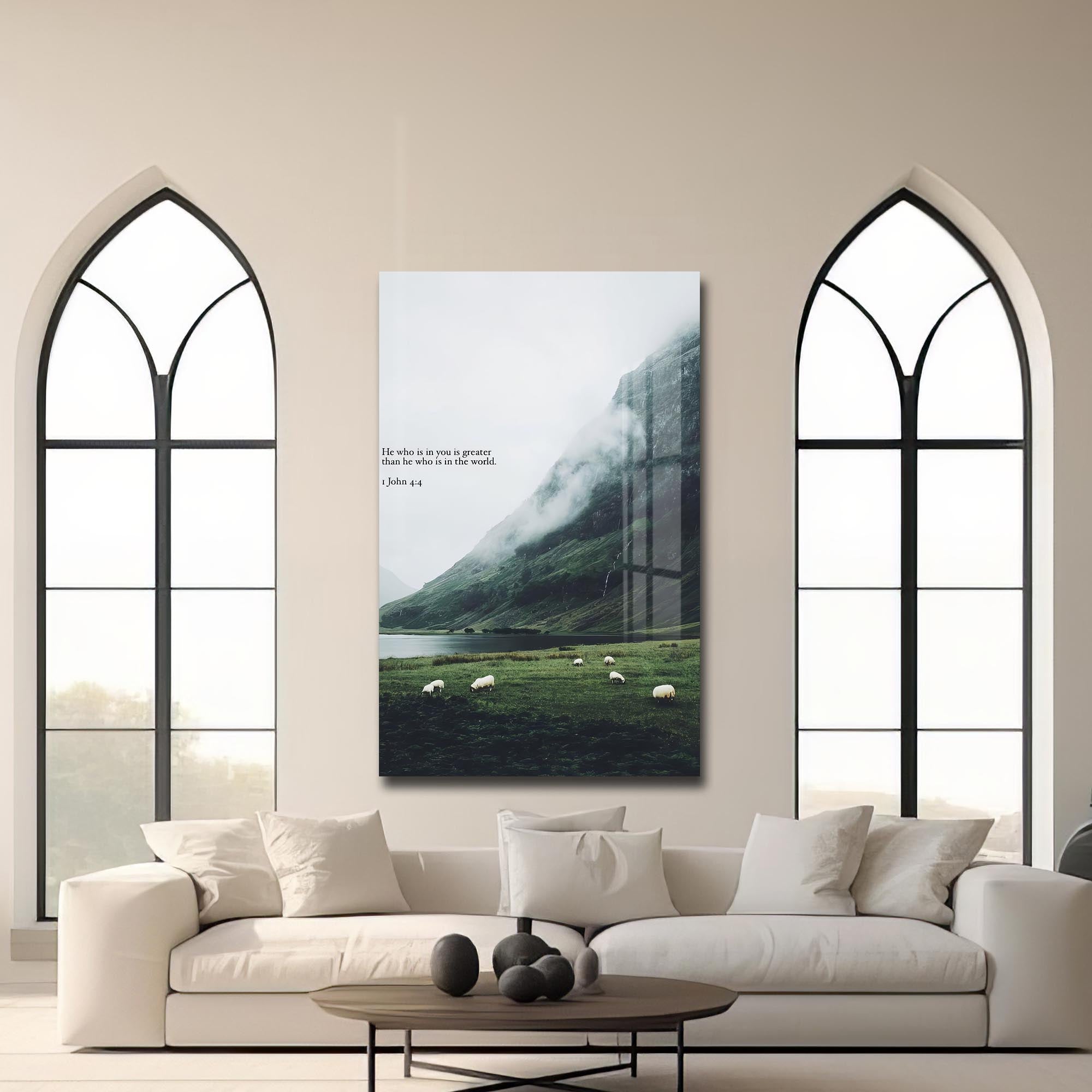 Artronauts Glass Print He Who Is in You– Christian Tempered Glass Wall Art