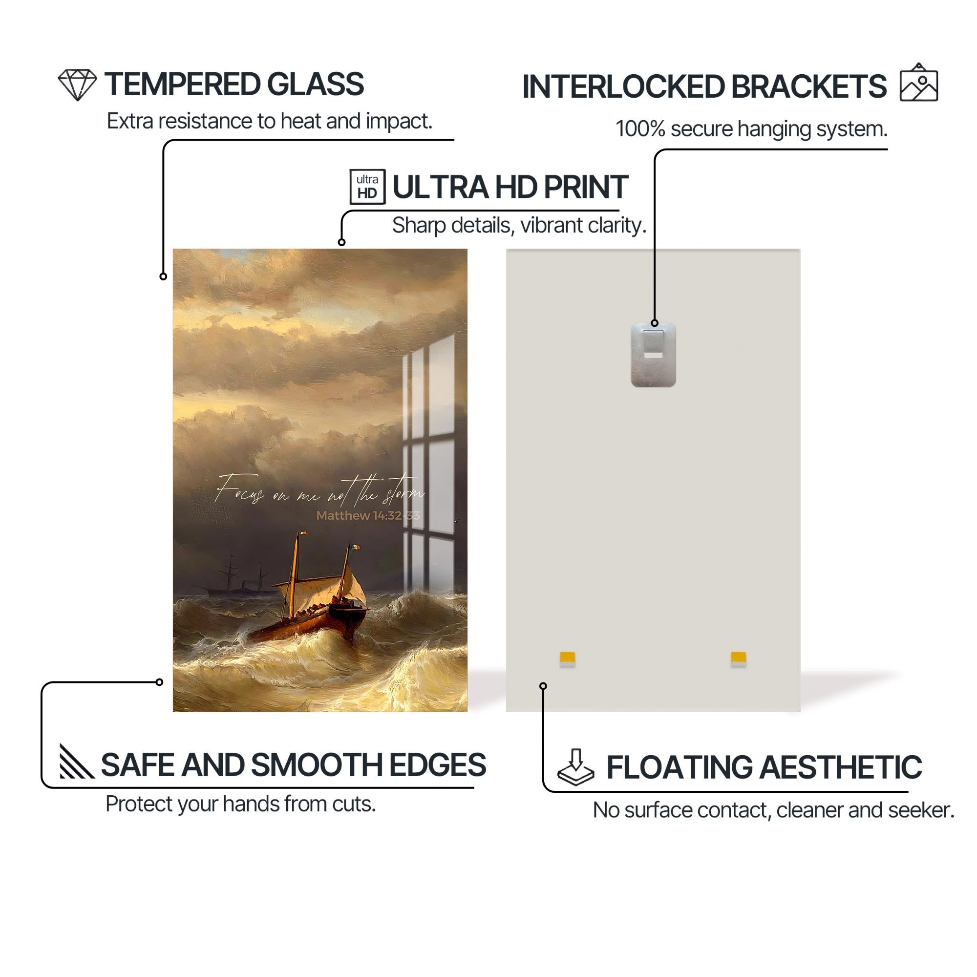 Artronauts Glass Print Focus on Me– Christian Tempered Glass Wall Art