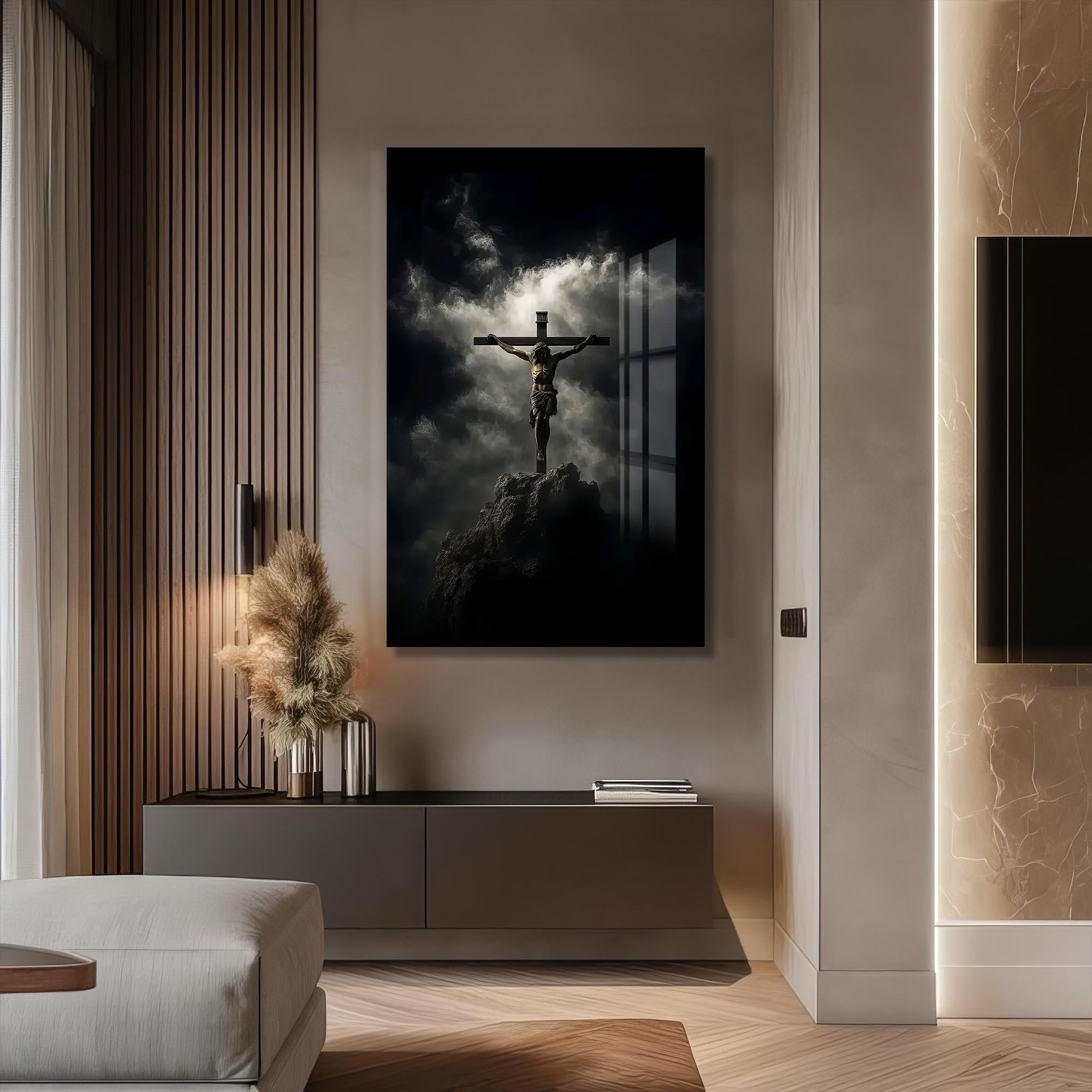 Artronauts Glass Print The Cross– Christian Tempered Glass Wall Art