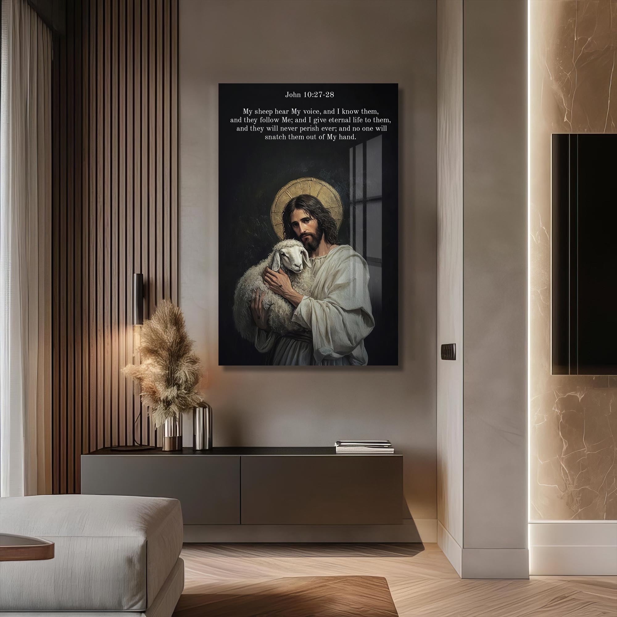 Artronauts Glass Print The Good Shepherd– Christian Tempered Glass Wall Art