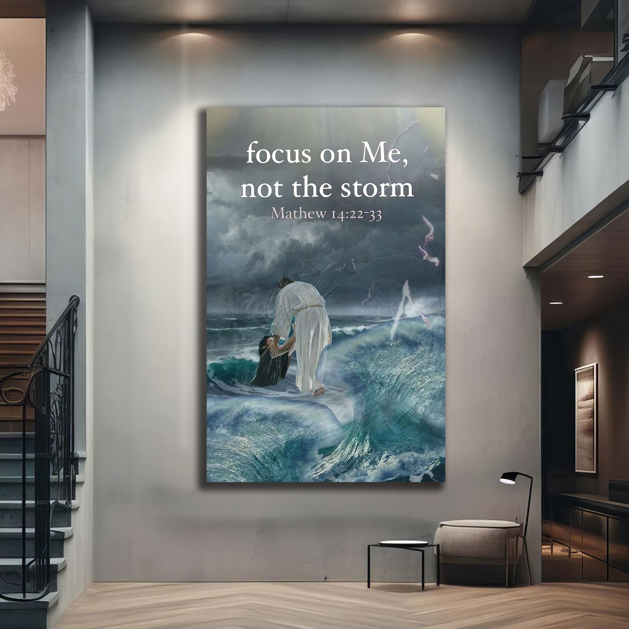 Artronauts Glass Print Still the Storm– Christian Tempered Glass Wall Art