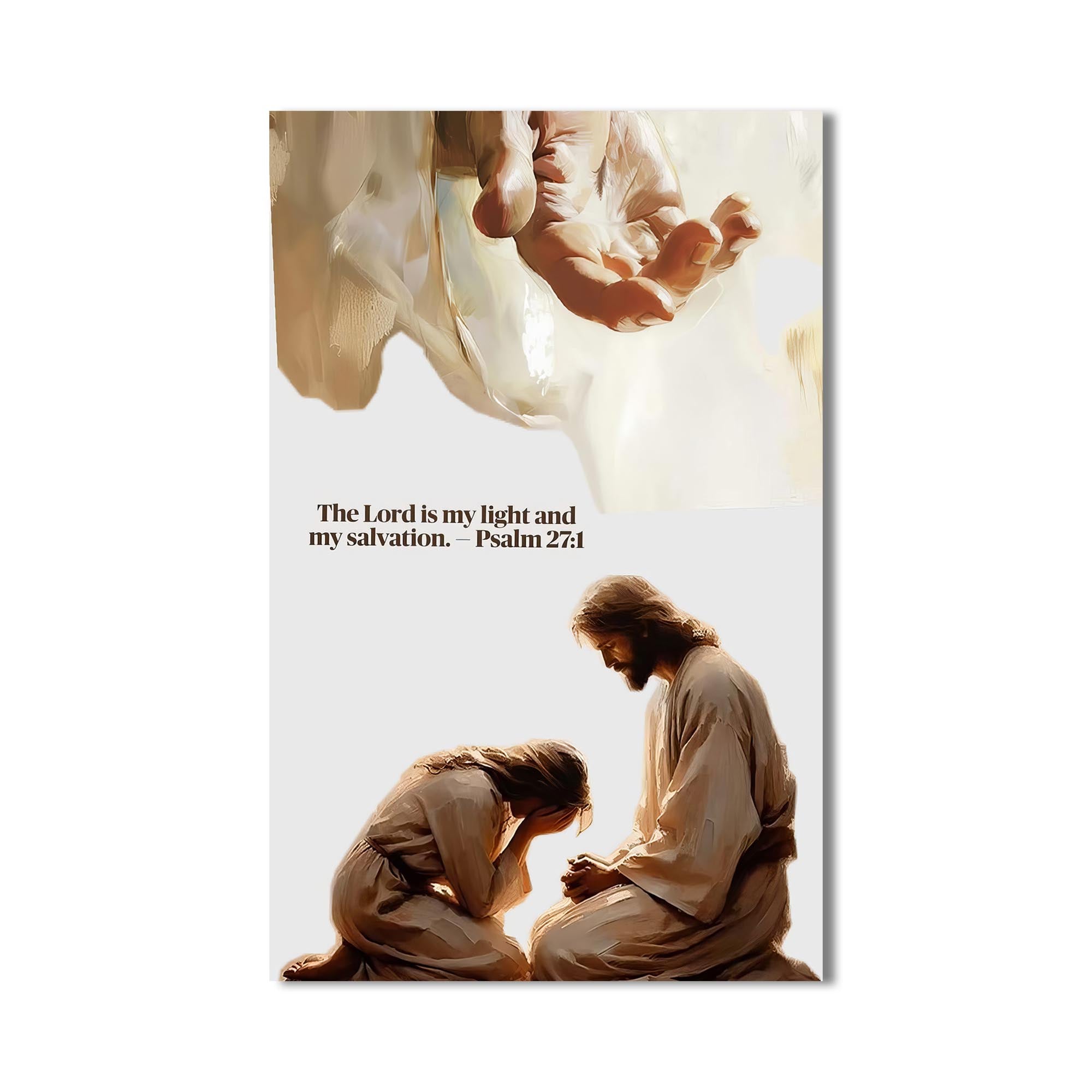 Artronauts Glass Print My Light and Salvation– Christian Tempered Glass Wall Art