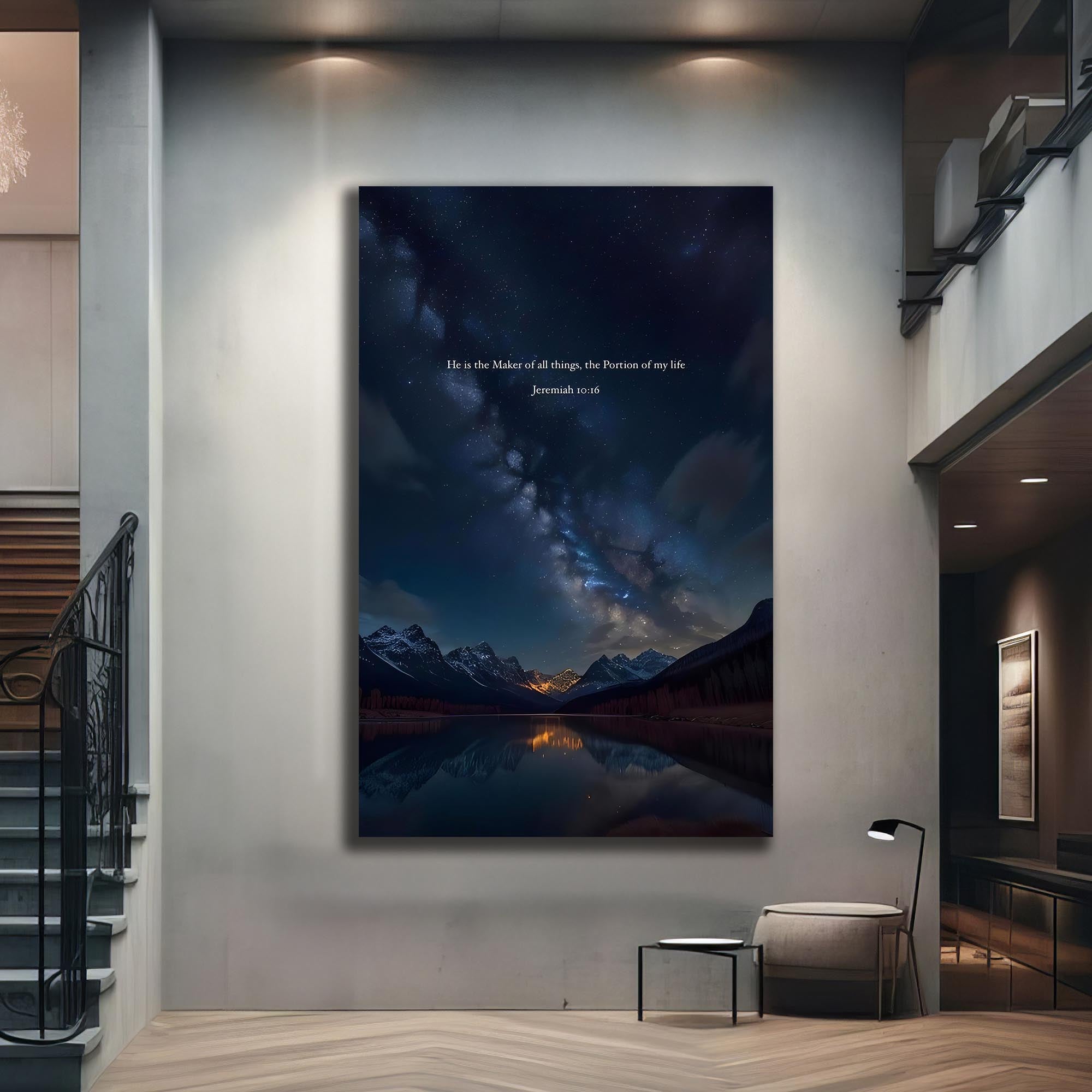 Artronauts Glass Print He Shall Reign– Christian Tempered Glass Wall Art