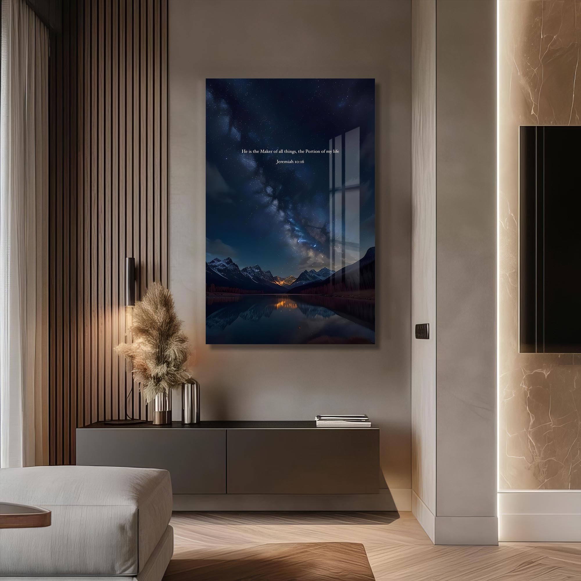 Artronauts Glass Print He Shall Reign– Christian Tempered Glass Wall Art