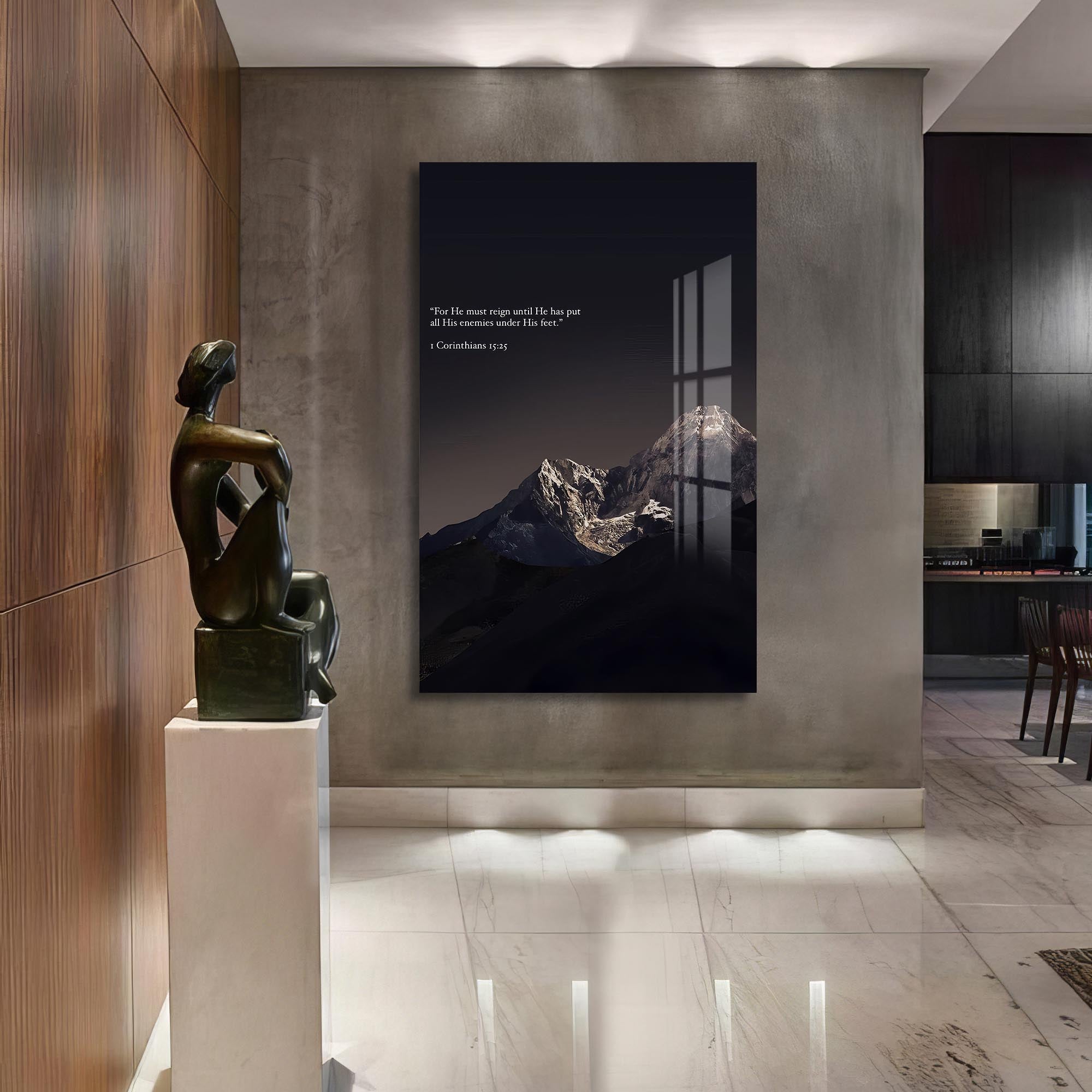 Artronauts Glass Print Strength in Stillness– Christian Tempered Glass Wall Art