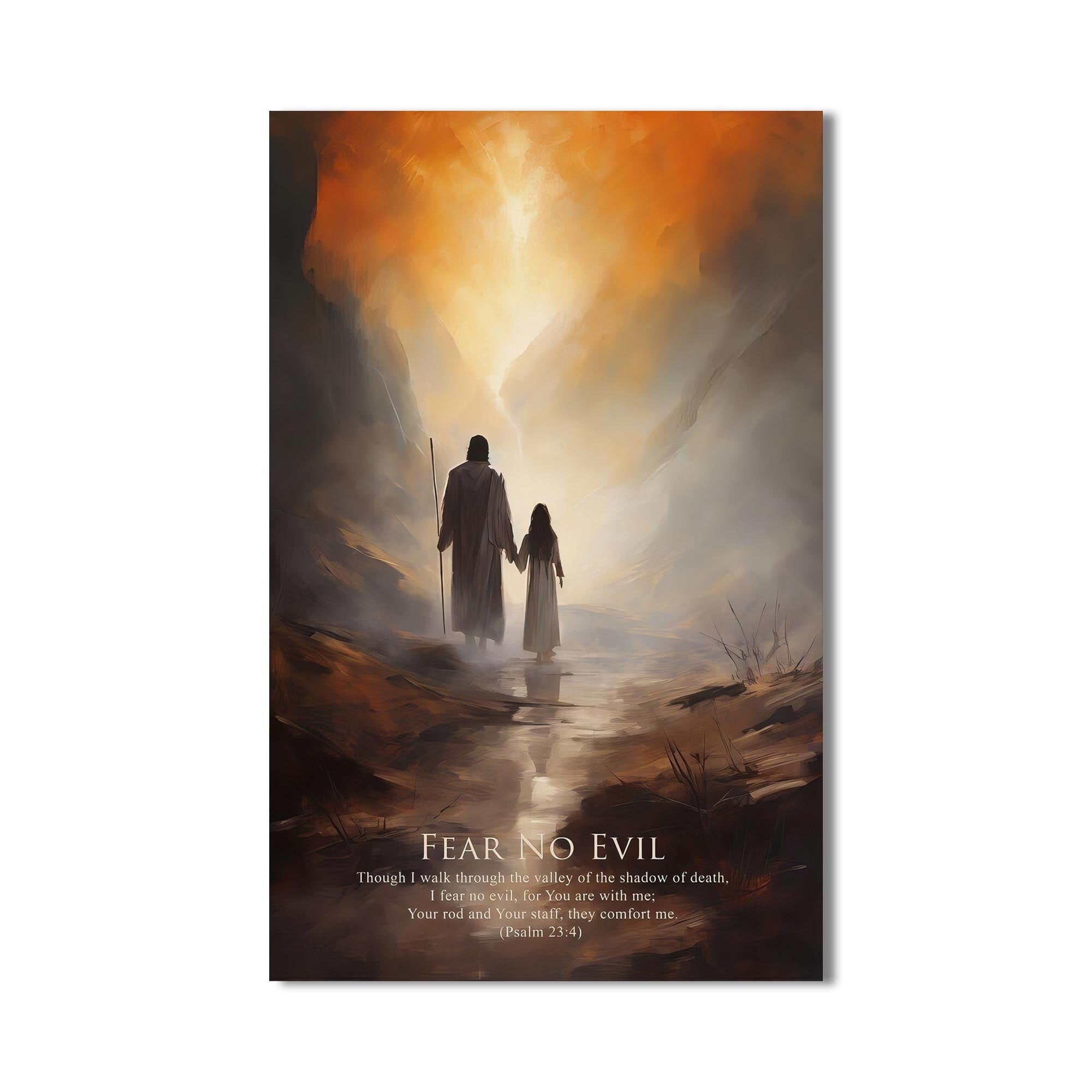 Artronauts Glass Print Fear No Evil– Christian Tempered Glass Wall Art